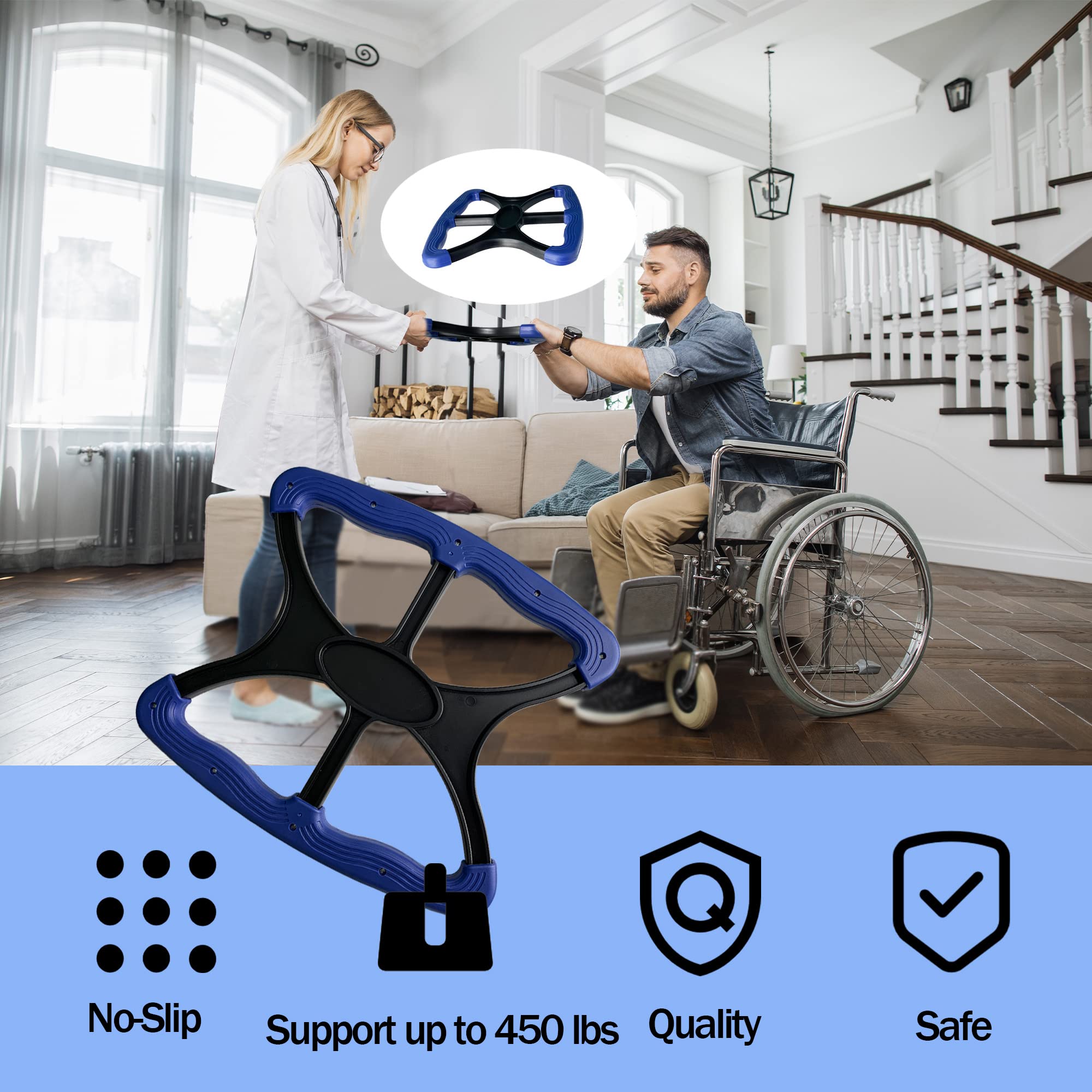 Lift Assist for Elderly Liberty Lift Handle as Seen on TV with Hooks Chair Stair Lift Devices for Seniors Patient Disabled Handicap from Floor Standing Aids &amp; Supports Gifts for Daily Living thumbnail 2