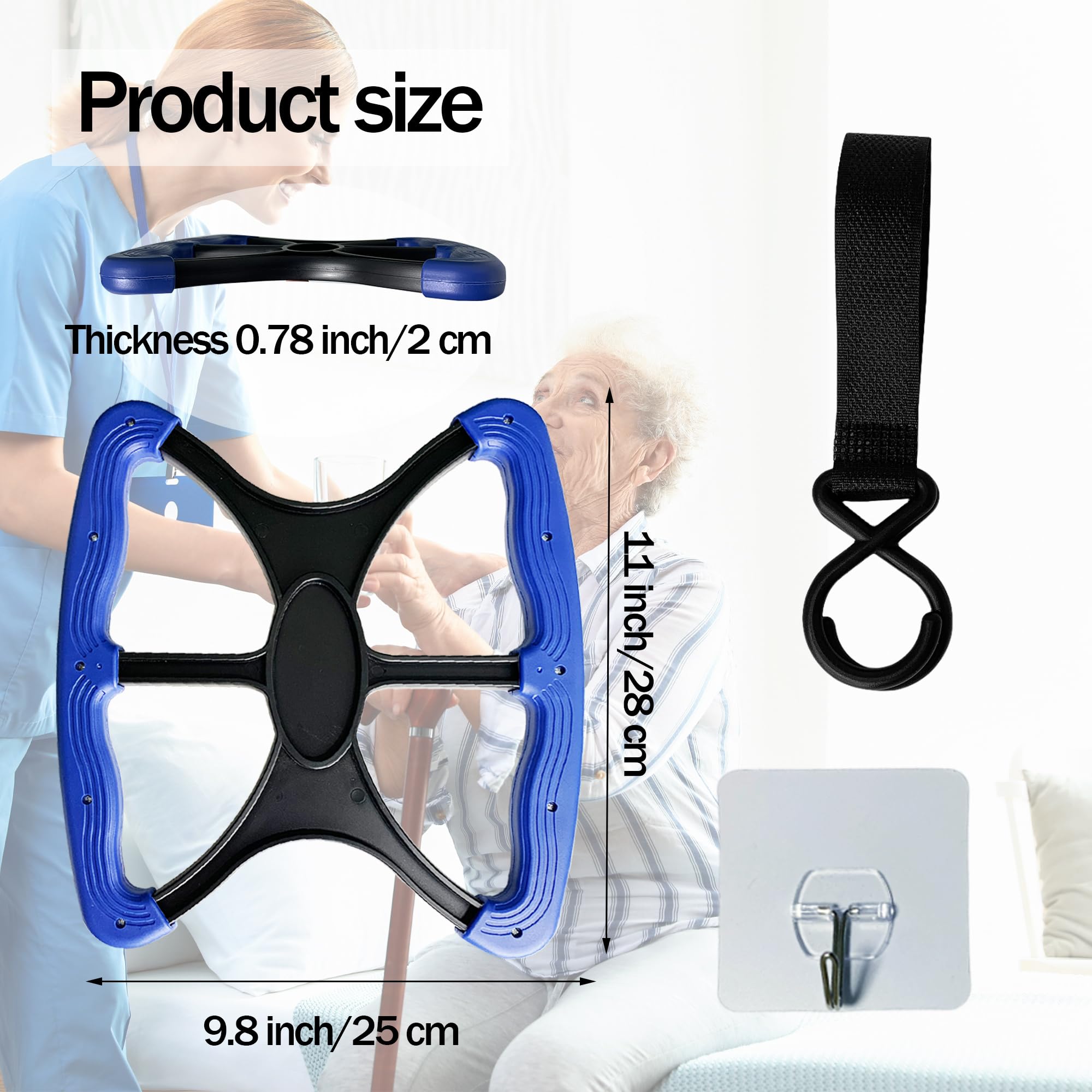 Lift Assist for Elderly Liberty Lift Handle as Seen on TV with Hooks Chair Stair Lift Devices for Seniors Patient Disabled Handicap from Floor Standing Aids &amp; Supports Gifts for Daily Living thumbnail 3