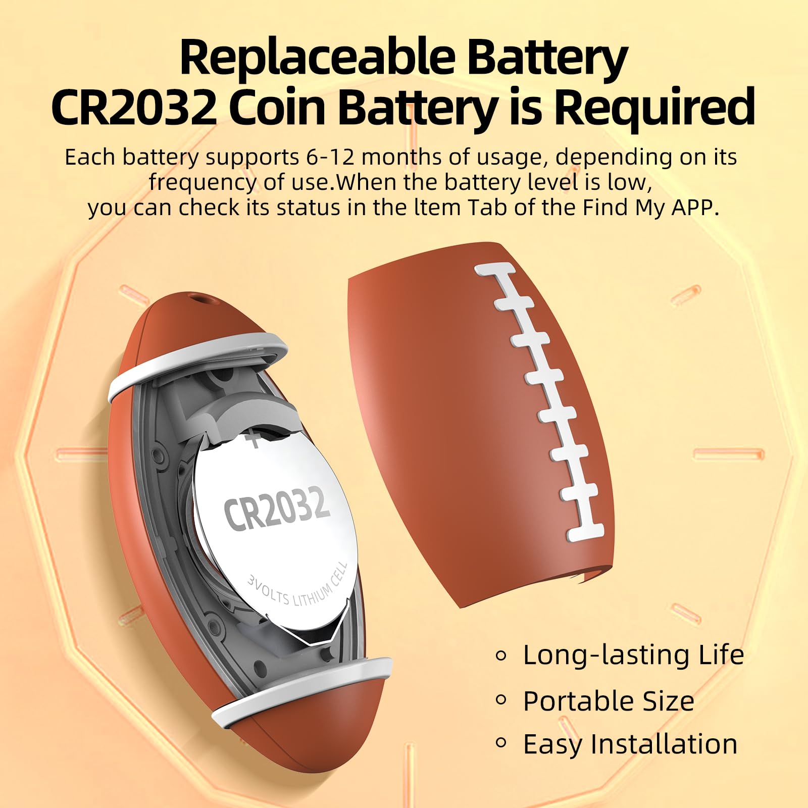 Qdan GPS Dog Tracker Collar: GPS Tracker for Dogs, Pet Location Tracker, Smart Item Finder, No Charging, No Monthly Fee, IP67 Waterproof, Dog Collar Attachment, Compatible for iOS Only thumbnail 5