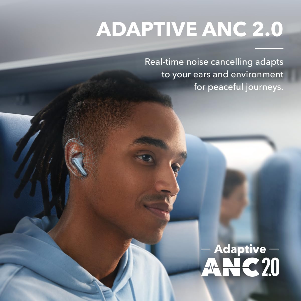 Soundcore by Anker Liberty 4 NC Wireless Earbuds, 98.5% Noise Reduction, Adaptive Noise Cancelling to Ears and Environment, Hi-Res Sound, 50H Battery, Wireless Charging, Bluetooth 5.3 thumbnail 3