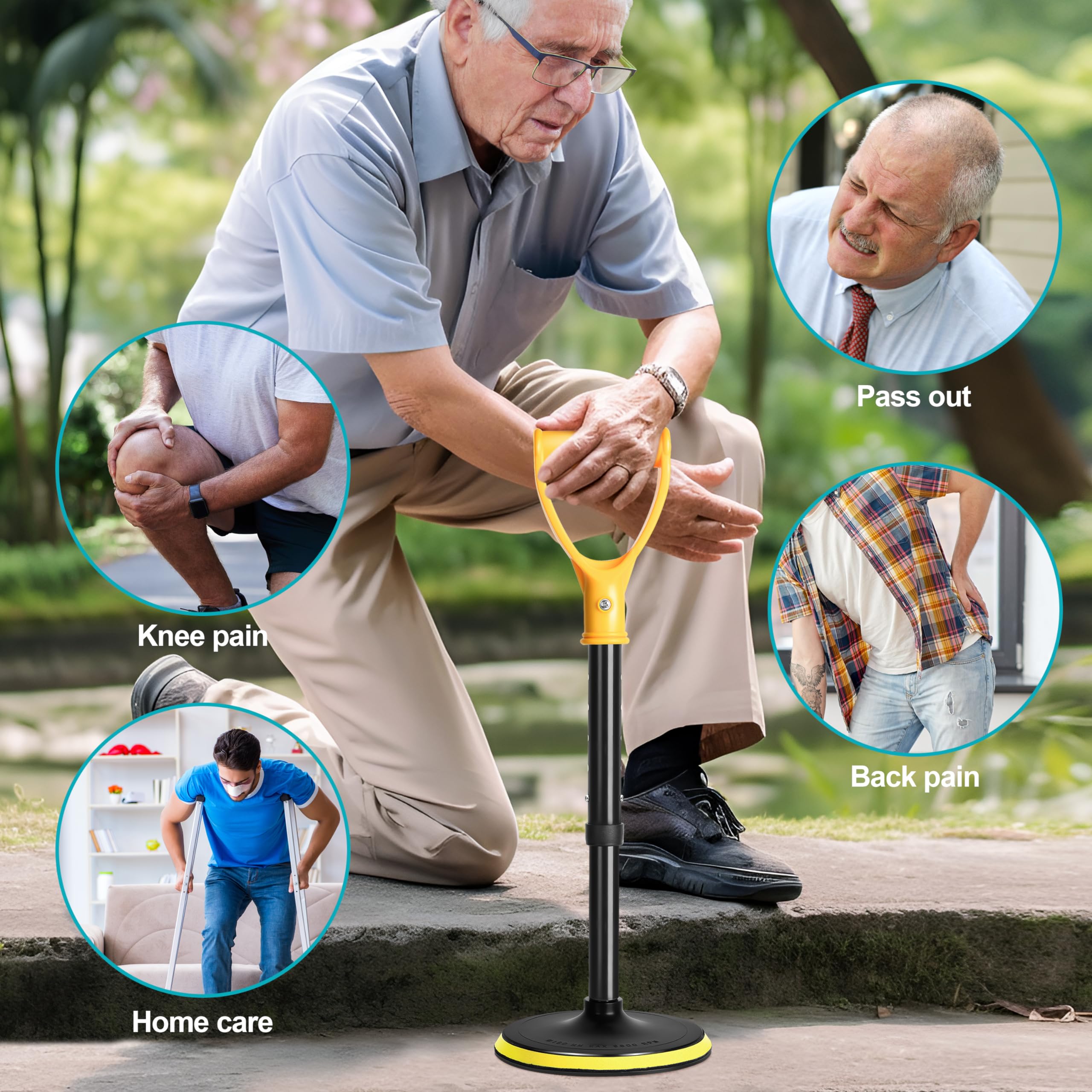 XOSQEF Mobility Aids Tool, Adjustable Standing Aid, Standing Assist Devices for Elderly, Help Seniors Get Up from Floor or Ground thumbnail 5