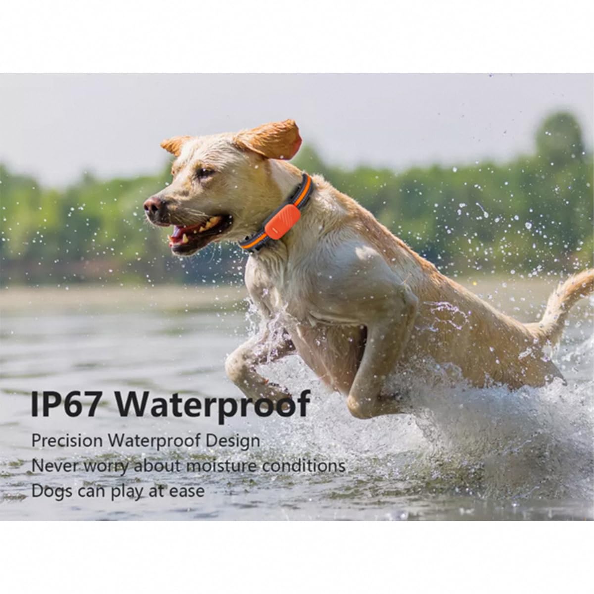 4G LTE Smart Dog GPS Tracker, Live Pet Tracker with Virtual Fence Collar System, IP67 Waterproof, Long Battery Life, Customizable Boundaries App Control, Yard Outdoor (Subscription Required) thumbnail 4