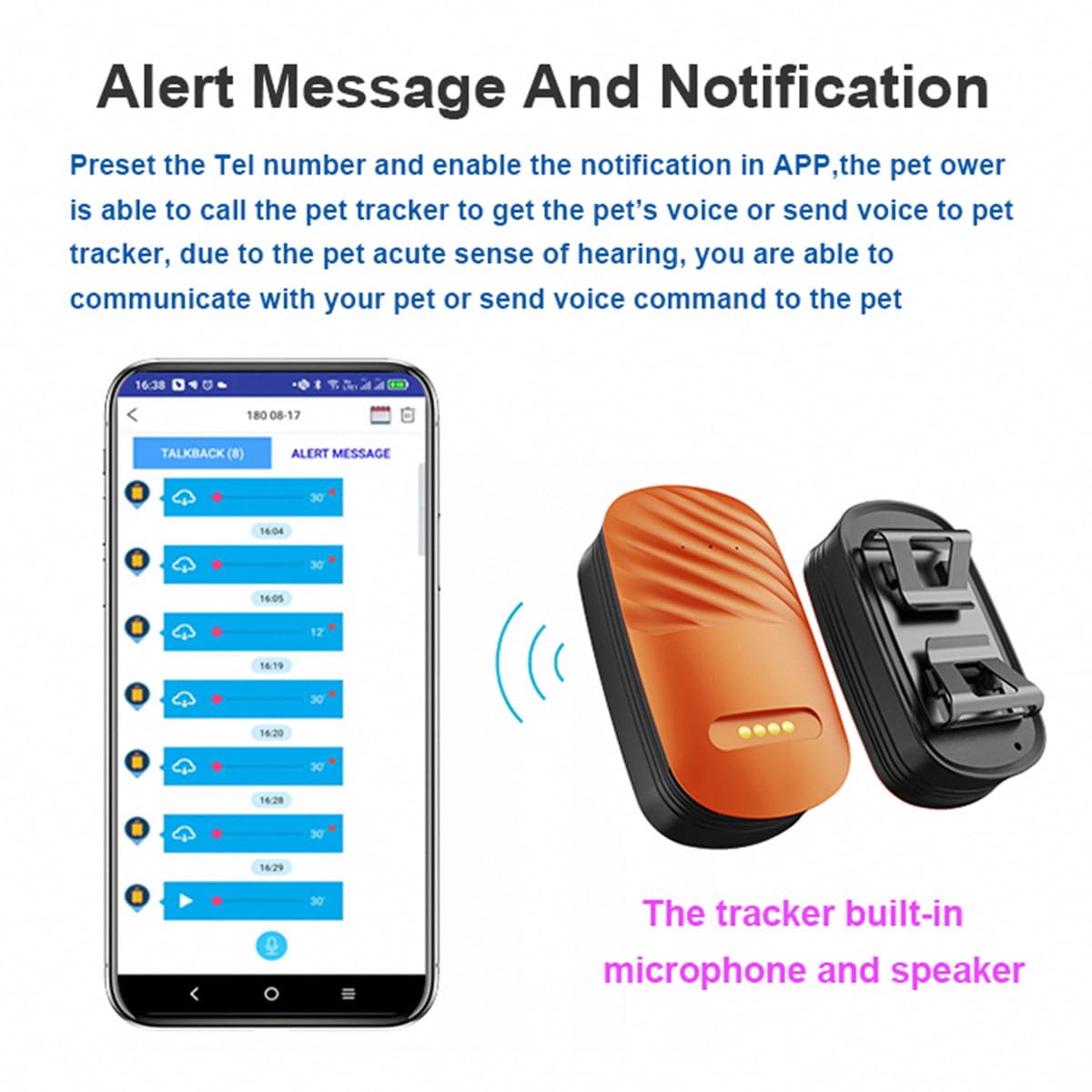 4G LTE Smart Dog GPS Tracker, Live Pet Tracker with Virtual Fence Collar System, IP67 Waterproof, Long Battery Life, Customizable Boundaries App Control, Yard Outdoor (Subscription Required) thumbnail 5