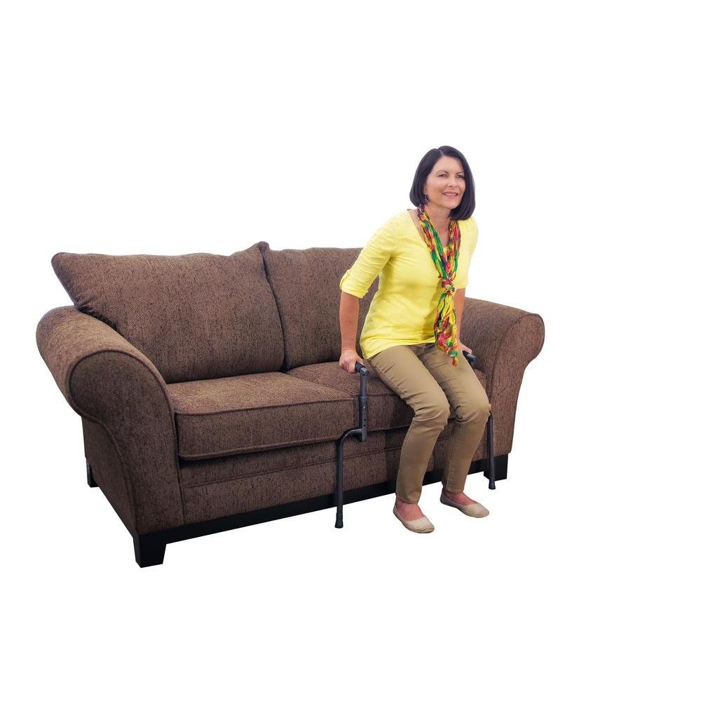 Able Life Universal Stand Assist, Chair Lift-Assist for Elderly, Grab Bar Standing Aid for Seniors, Daily Living Mobility Aid, Brown thumbnail 2