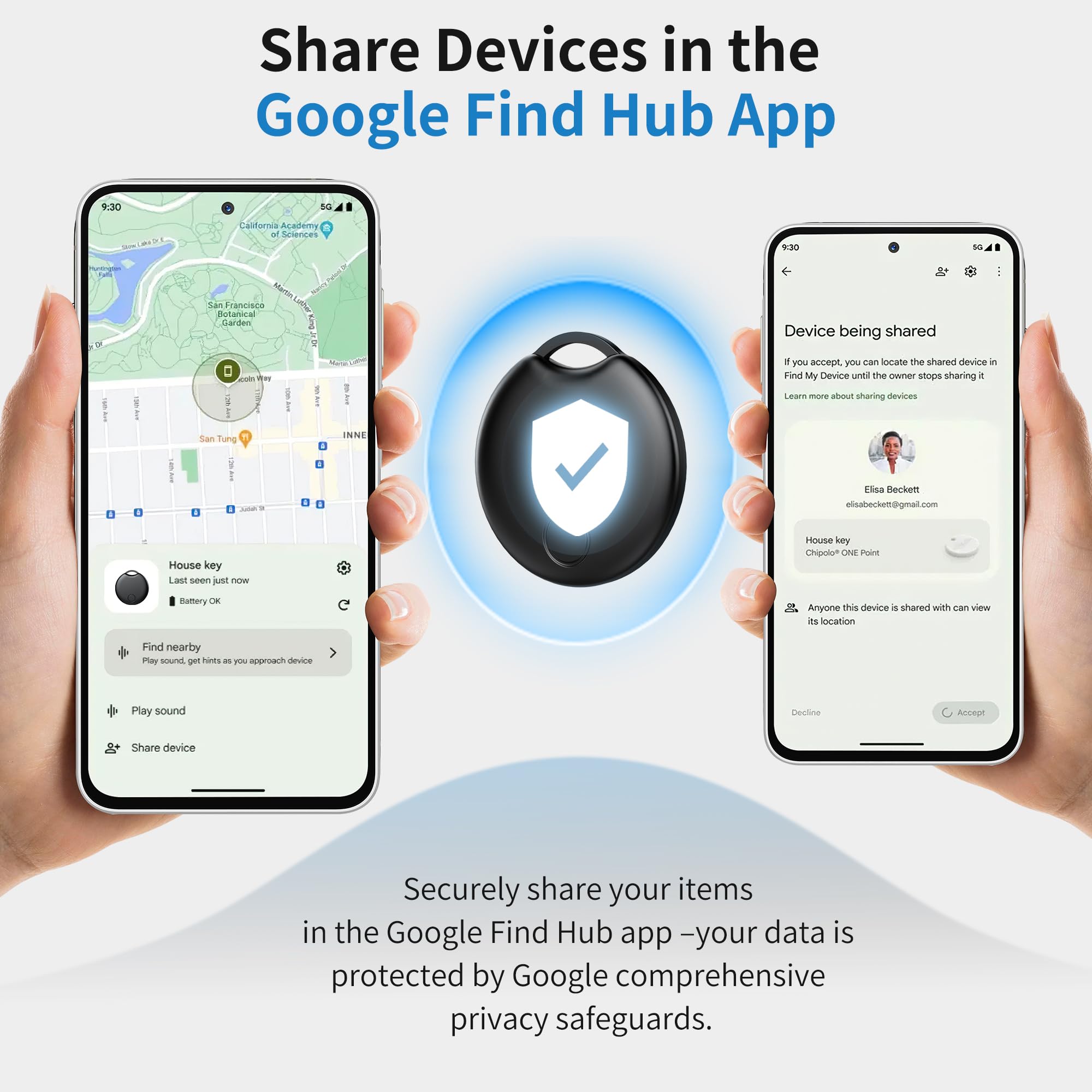 Air Tracker Tags-4 Pack for Android, Bluetooth Tracker Works with Google’s Find Hub | Android Only | Replaceable Battery | Water- Resistance | Item Finder for Luggage, Wallet, Dog, Key,Suitcases thumbnail 3