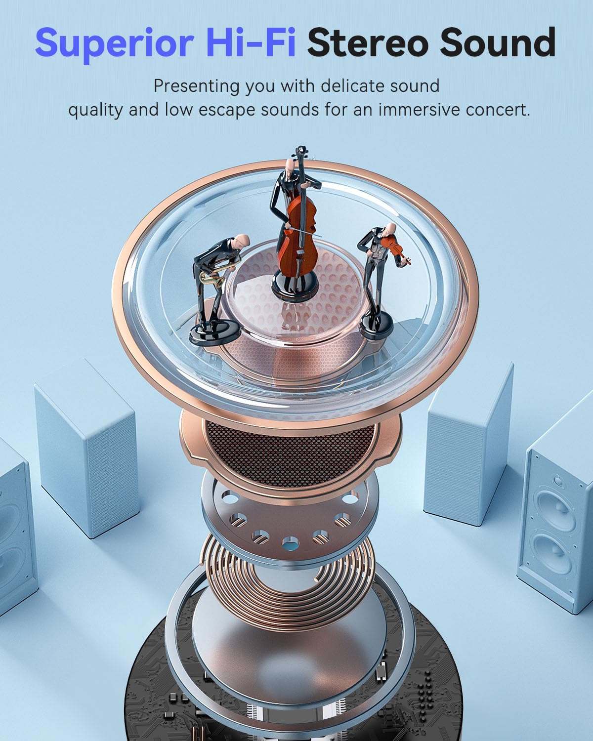 Bluetooth Headphones True Wireless Earbuds 50H Playback LED Power Display Earphones with Wireless Charging Case IPX7 Waterproof in-Ear Ear buds with Mic for Smart Phone Computer Sports, Black thumbnail 3