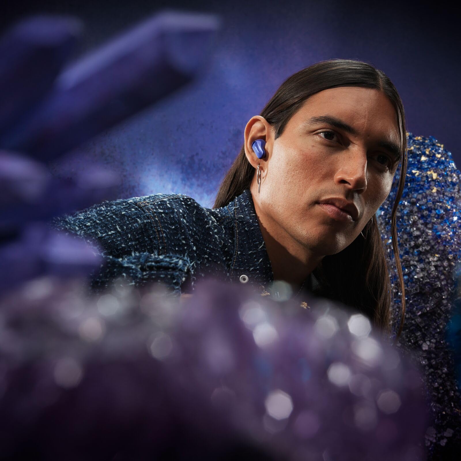 Bose New QuietComfort Ultra Bluetooth Earbuds (2nd Gen), Wireless Noise Cancelling Earbuds, Up to 6 Hours Battery, IPX4 Rating, Immersive Audio, Deep Bass, Midnight Violet - Limited Edition Color thumbnail 3