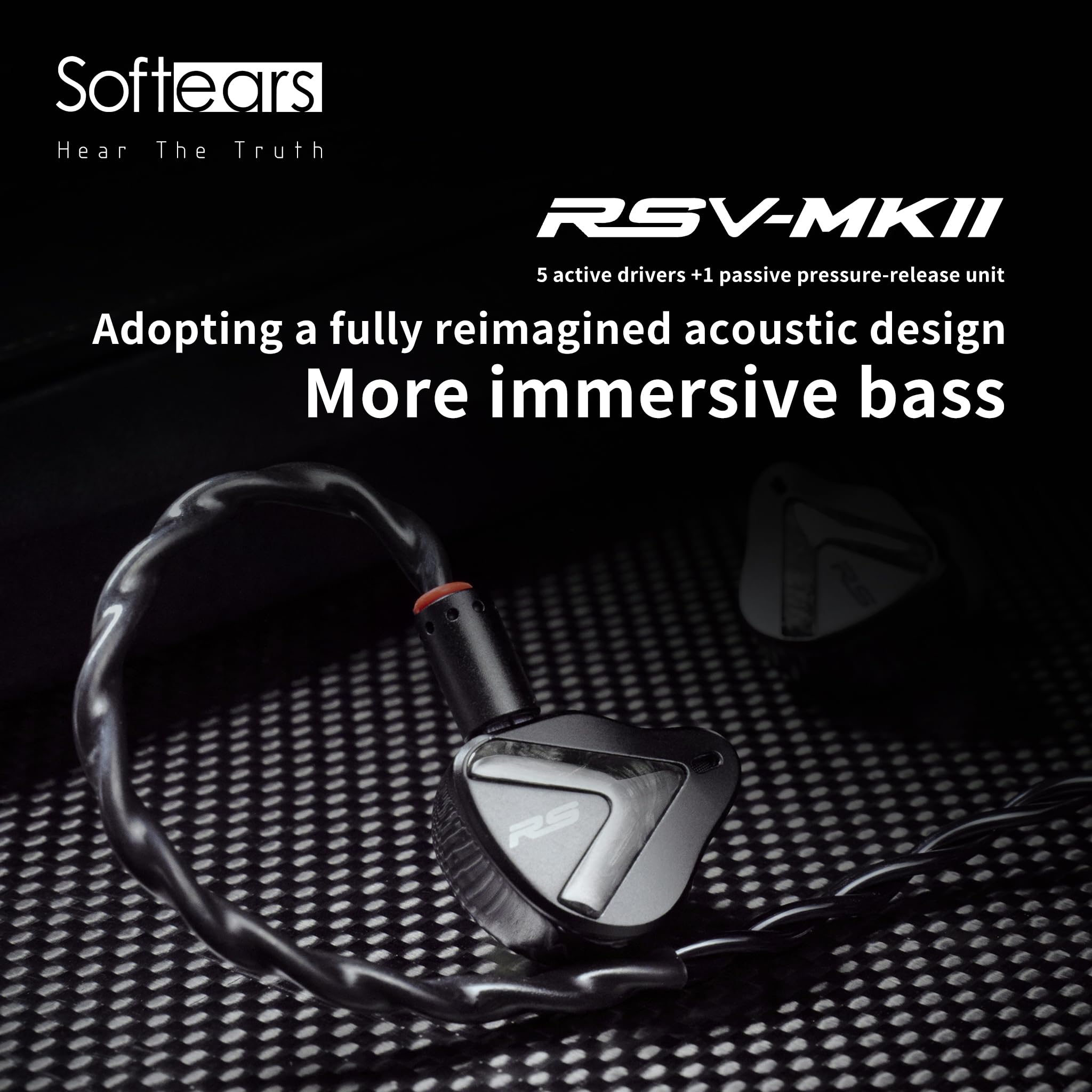 Fanmusic Softears RSV-MKII 5 Balanced Active Drivers and 1 Passive Pressure-Release Unit Earphone in-Ear Wired Earbuds thumbnail 5