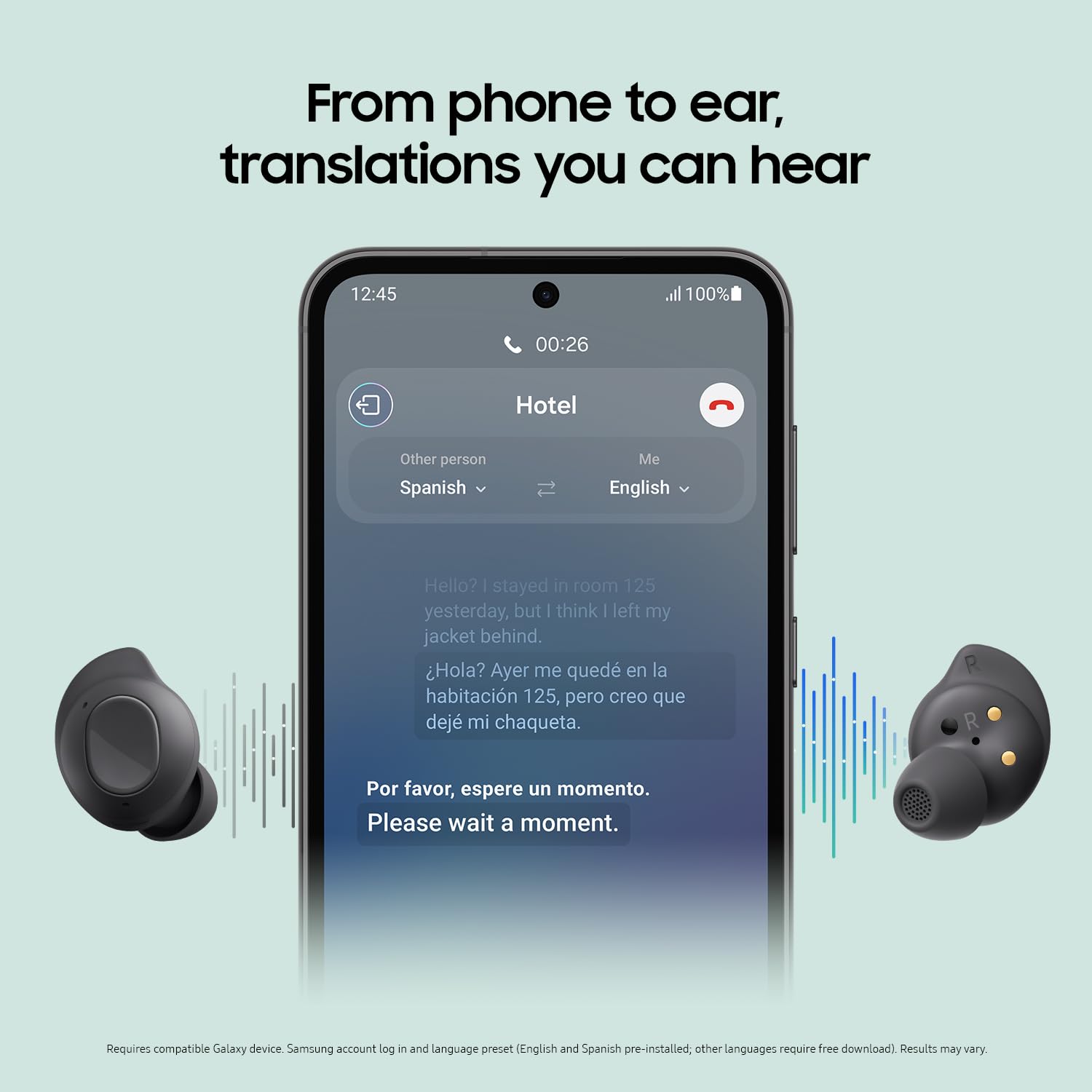 Samsung Galaxy Buds FE True Wireless Bluetooth Earbuds, Comfort and Secure in Ear Fit, Auto Switch Audio, Touch Control, Built-in Voice Assistant, Graphite [US Version, 1Yr Manufacturer Warranty] thumbnail 3