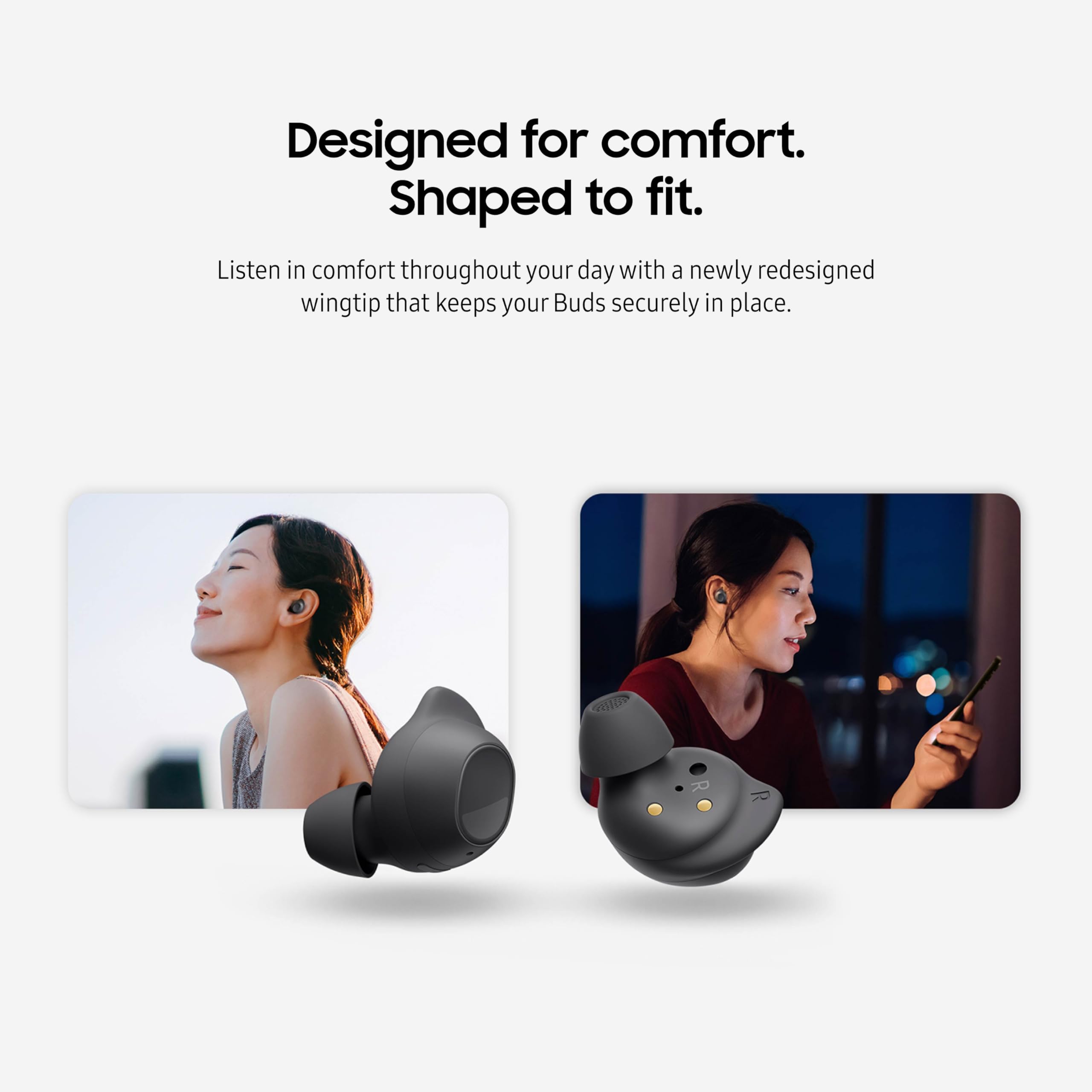 Samsung Galaxy Buds FE True Wireless Bluetooth Earbuds, Comfort and Secure in Ear Fit, Auto Switch Audio, Touch Control, Built-in Voice Assistant, Graphite [US Version, 1Yr Manufacturer Warranty] thumbnail 5