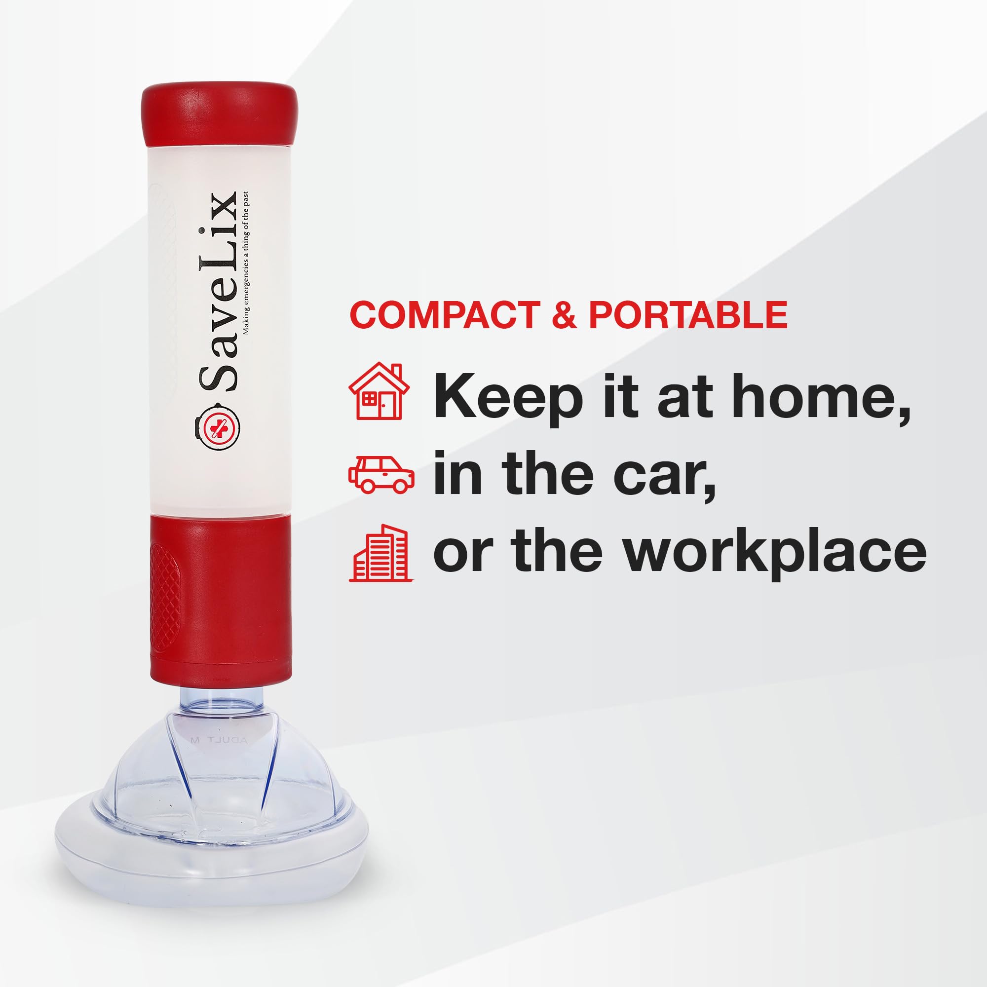 SaveLix Anti-Choking Device 2 Pack – Portable Airway Suction Device &amp; First Aid Kit for Adults &amp; Children – Lightweight &amp; Compact Emergency Solution for Home, Car &amp; Travel thumbnail 4