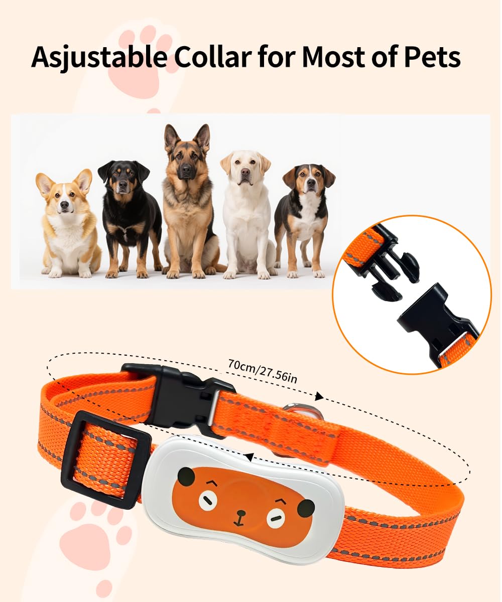Smart Dog GPS Tracker,Live Pet Tracker with Virtual Fence Dog Collar with App,Smart Alerts,Collar-Compatible,4G Built-in SIM,iOS &amp; Android thumbnail 2