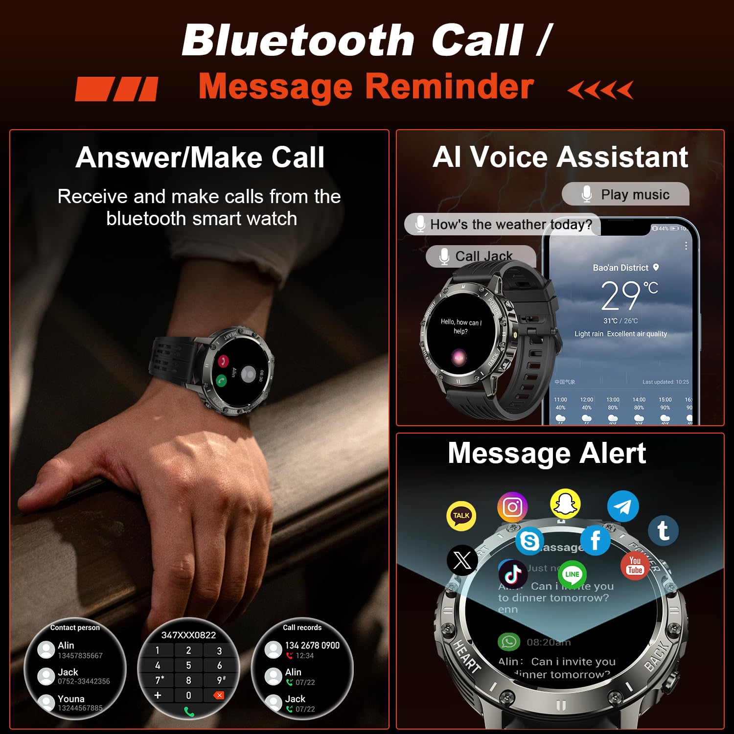 Smart Watch for Men Fitness Tracker thumbnail 2