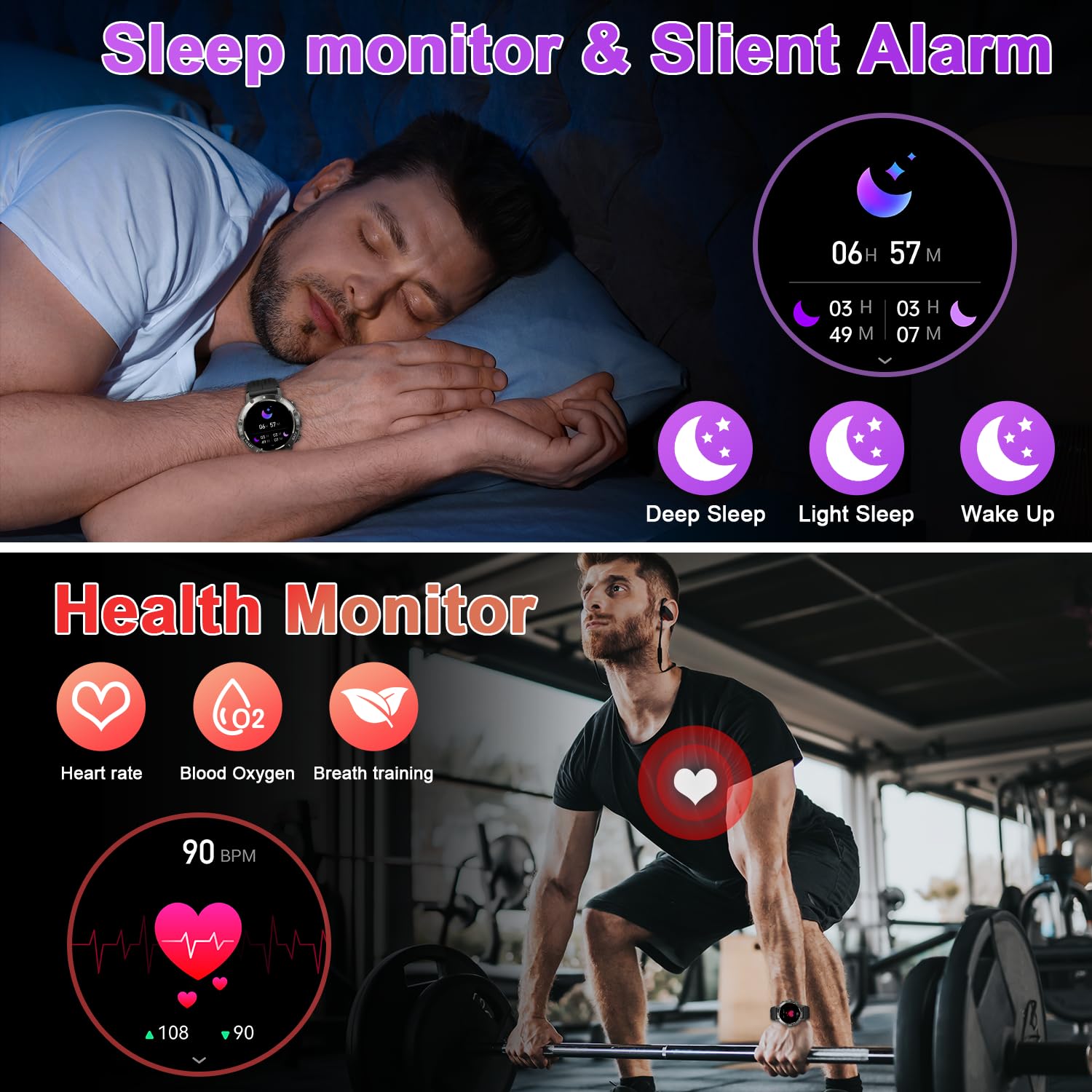 Smart Watch for Men Fitness Tracker thumbnail 3