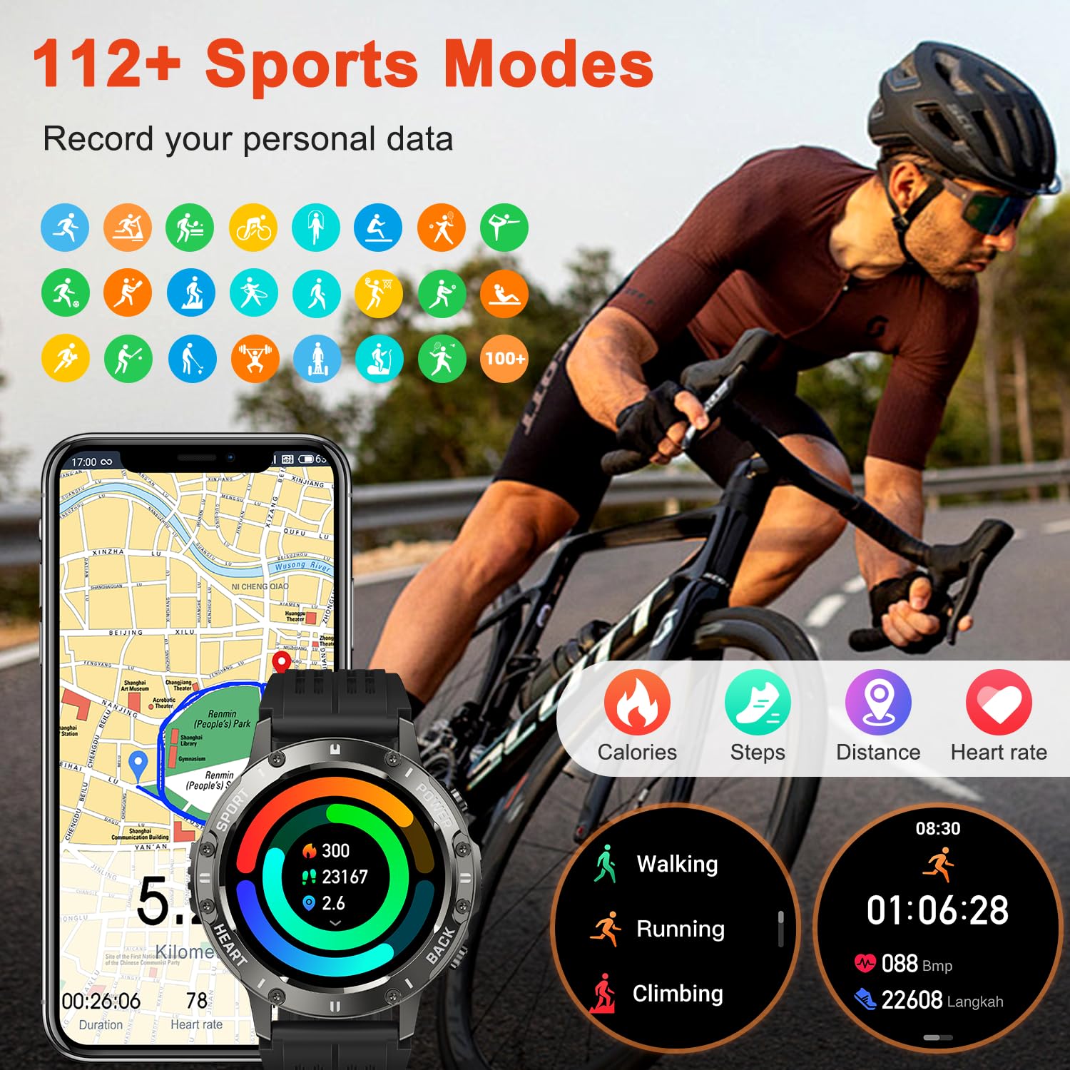 Smart Watch for Men Fitness Tracker thumbnail 4