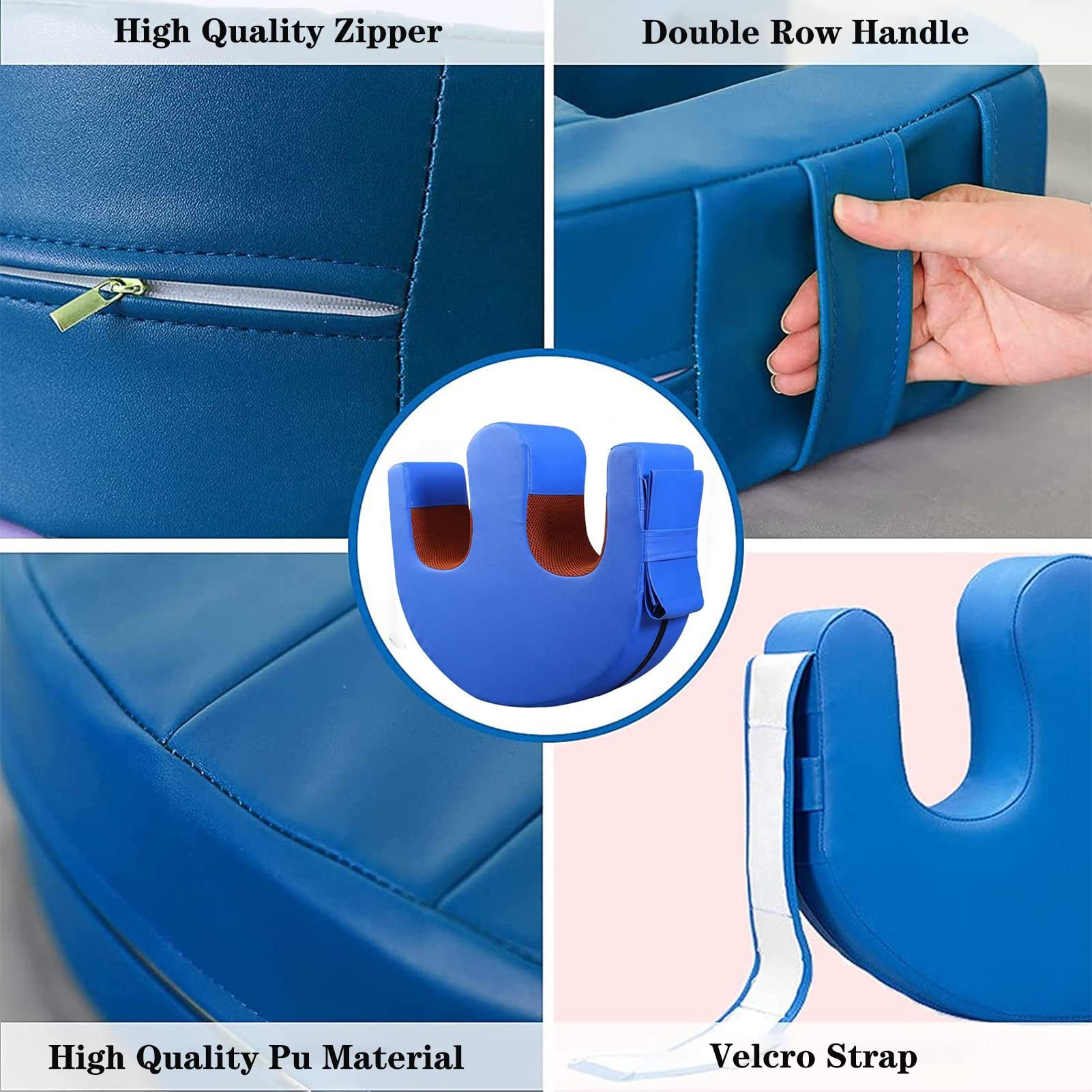 YZRYXHWL Bedridden Patient Turning Device-Multifunctional Turning Pillow PU Leather Anti-Bedsore Waterproof Paralyzed Bed Shift Nursing Products Helping The Elderly Turn Over Pillow thumbnail 4