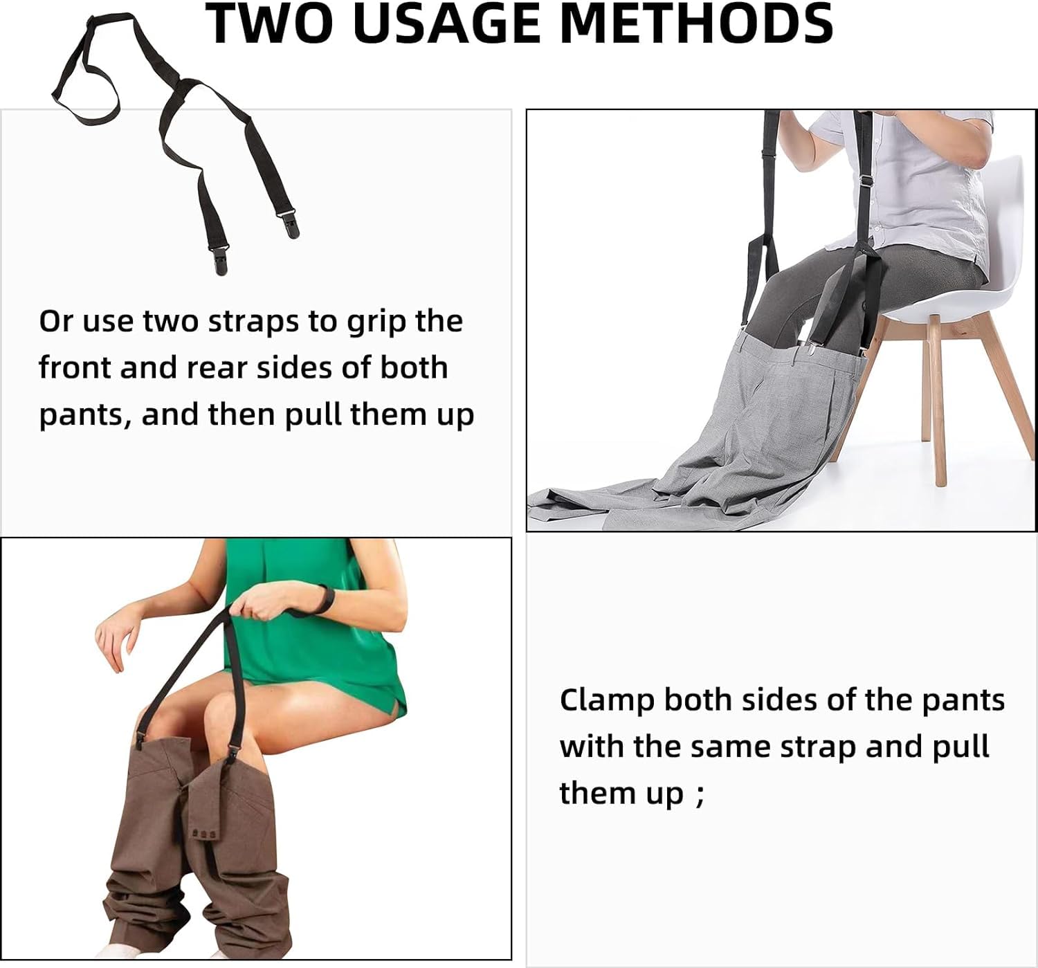 2PCS Assistive Devices for Disabled, Clip and Pull Dressing Aids Pants Wearing Assist Tool Device, Dressing Aid for Pants, Wearing Assist Tool for for Disabled Pregnant Injuries Pants Helper thumbnail 5