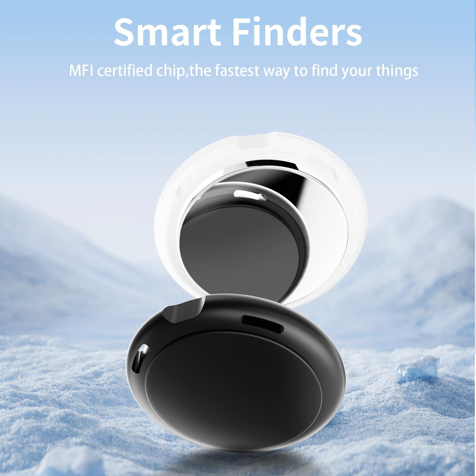 4 Pack Tracker Tags [Apple MFi Certified] Bluetooth Air Tracker Pair with Apple Find My (iOS Only) Smart Tracking Tags Keys Finder Item Locator Worldwide Tracker for Pets Backpack Wallet Dogs Luggage thumbnail 5