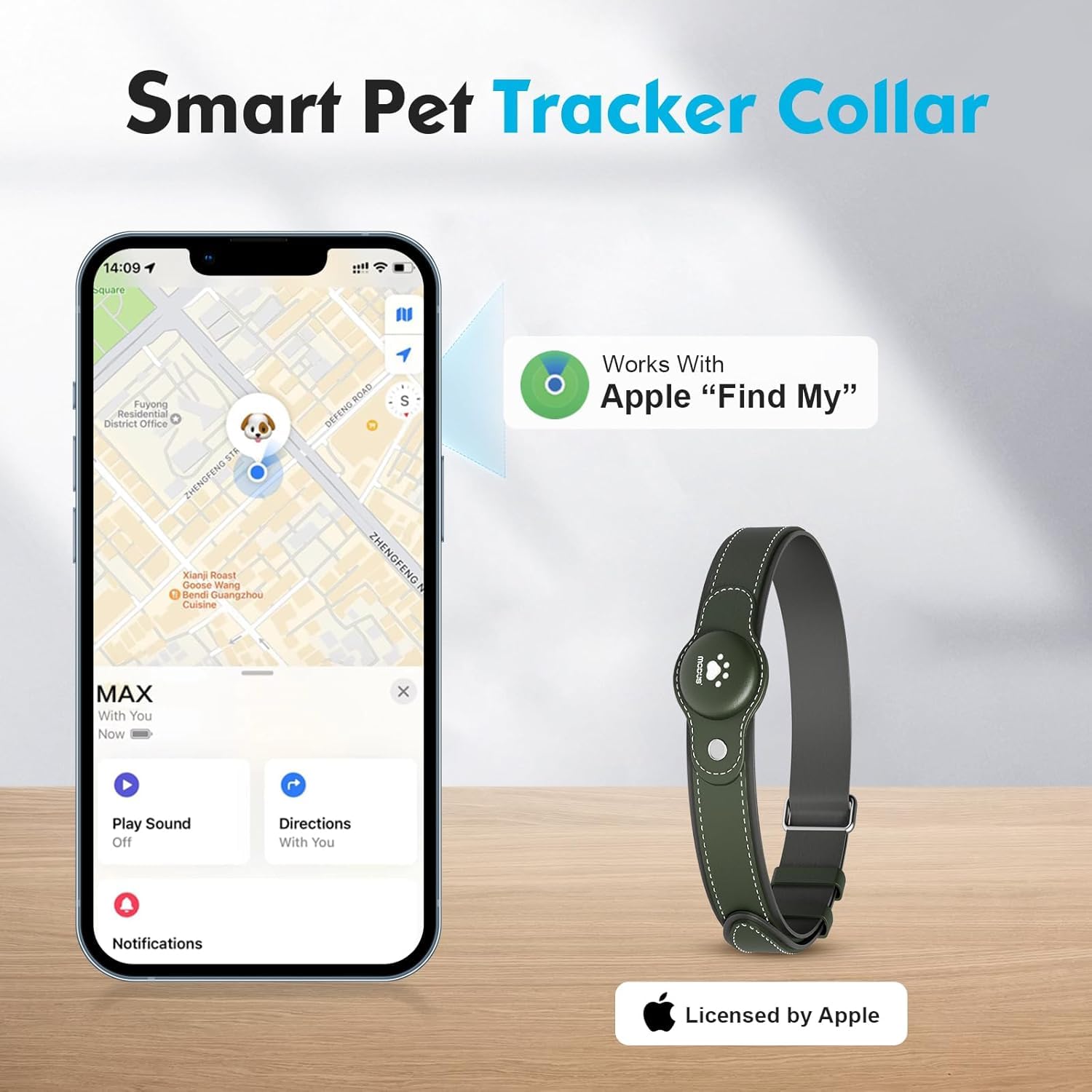 GPS Tracker for Dogs, 2 in 1 Penly iOS, No Monthly F thumbnail 4