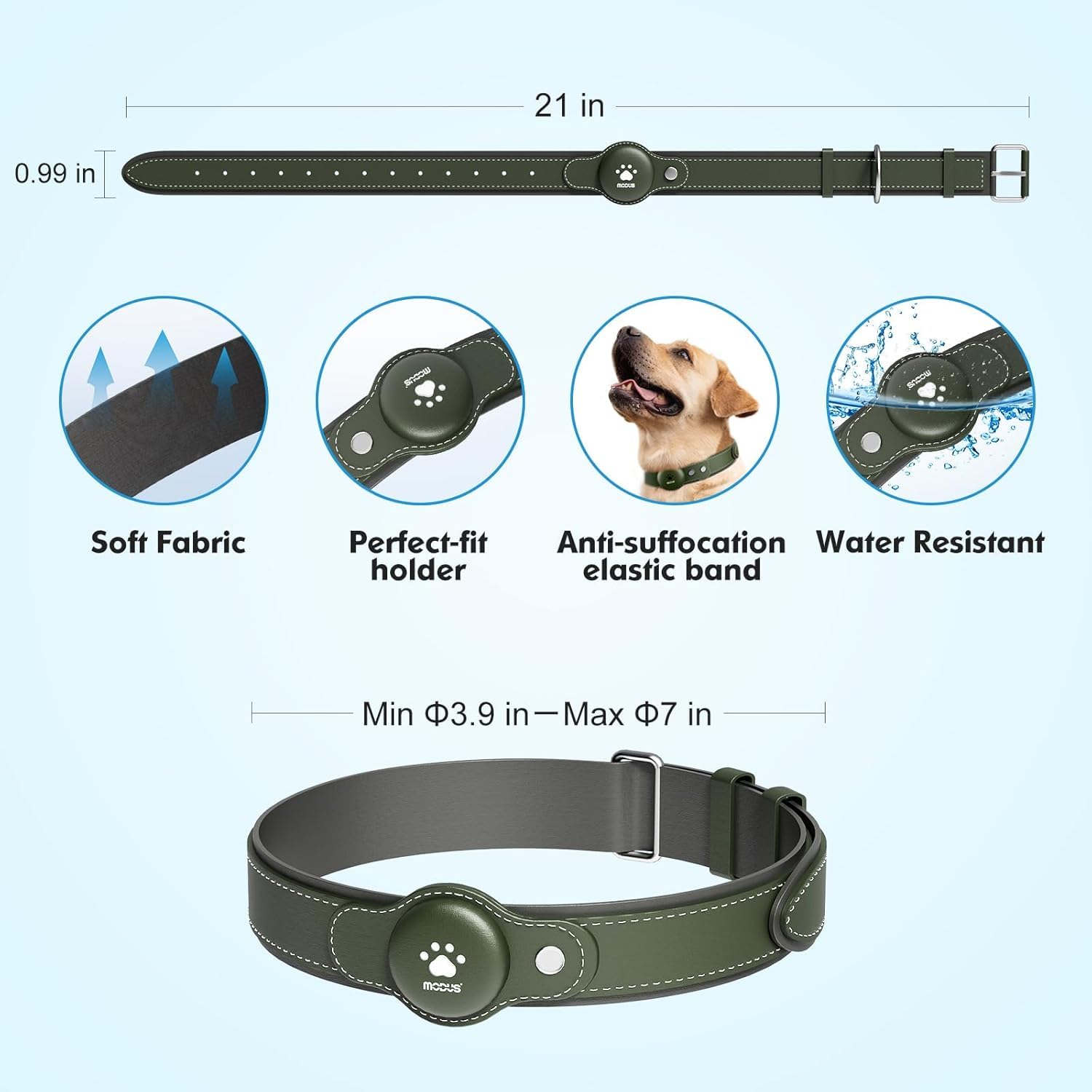 GPS Tracker for Dogs, 2 in 1 Penly iOS, No Monthly F thumbnail 5