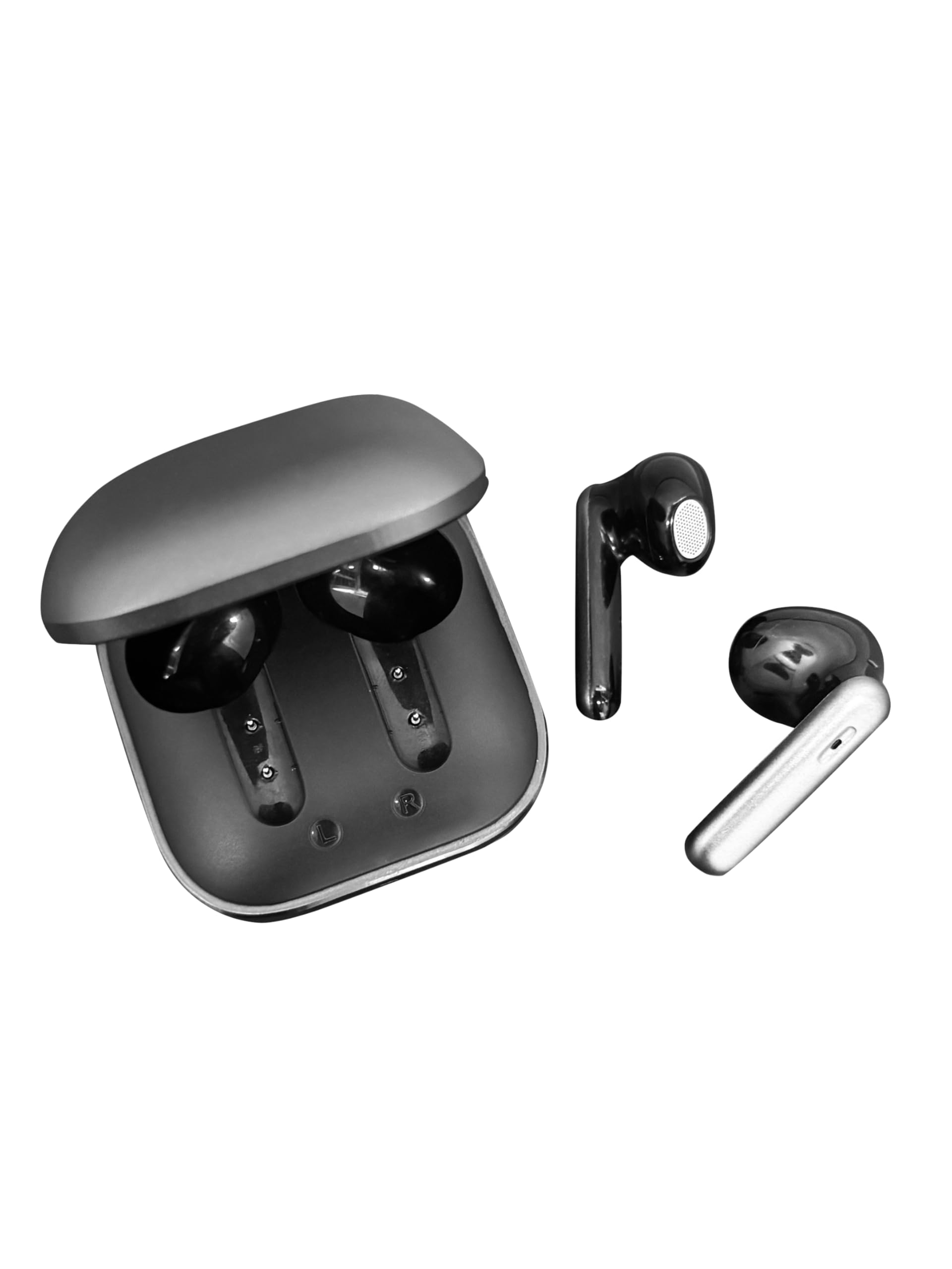 iKmai Wireless Earbuds, Hybrid ANC Active Noise Cancellation, High-Fidelity Sound Clear Voice Bluetooth Headphone, IPX4, Premium Metal case, Gaming Mode Low Latency, Comfortable semi in-Ear thumbnail 2