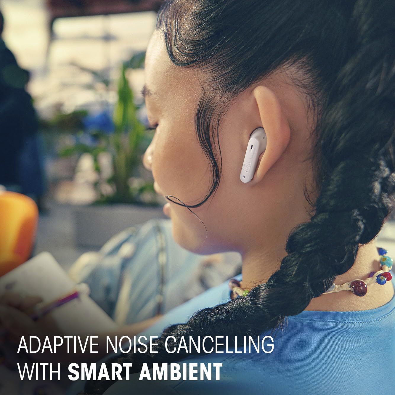 JBL Tune Flex 2 - True Wireless Noise Cancelling Earbuds Spatial Sound and Smart Ambient Technology, 6 mics for Perfect Calls, up to 48Hrs of Playback, IP54 Dust &amp; Water Resistant (Black) thumbnail 5