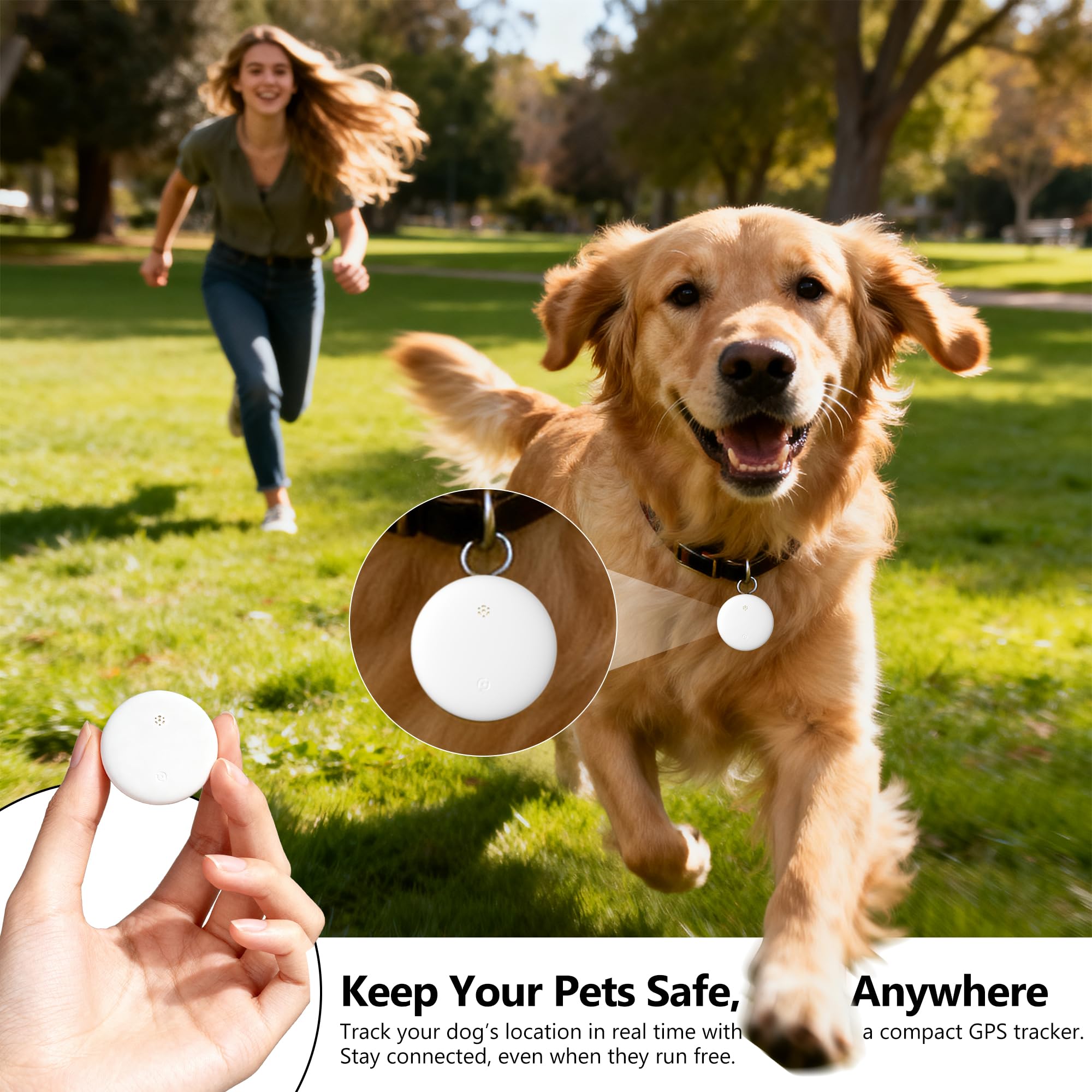 Mini GPS Tracker for Vehicles, Kids, Pets – Portable GPS Tracker for Car with 1-Year Battery Life, No Monthly Fee, Compatible with Android thumbnail 2