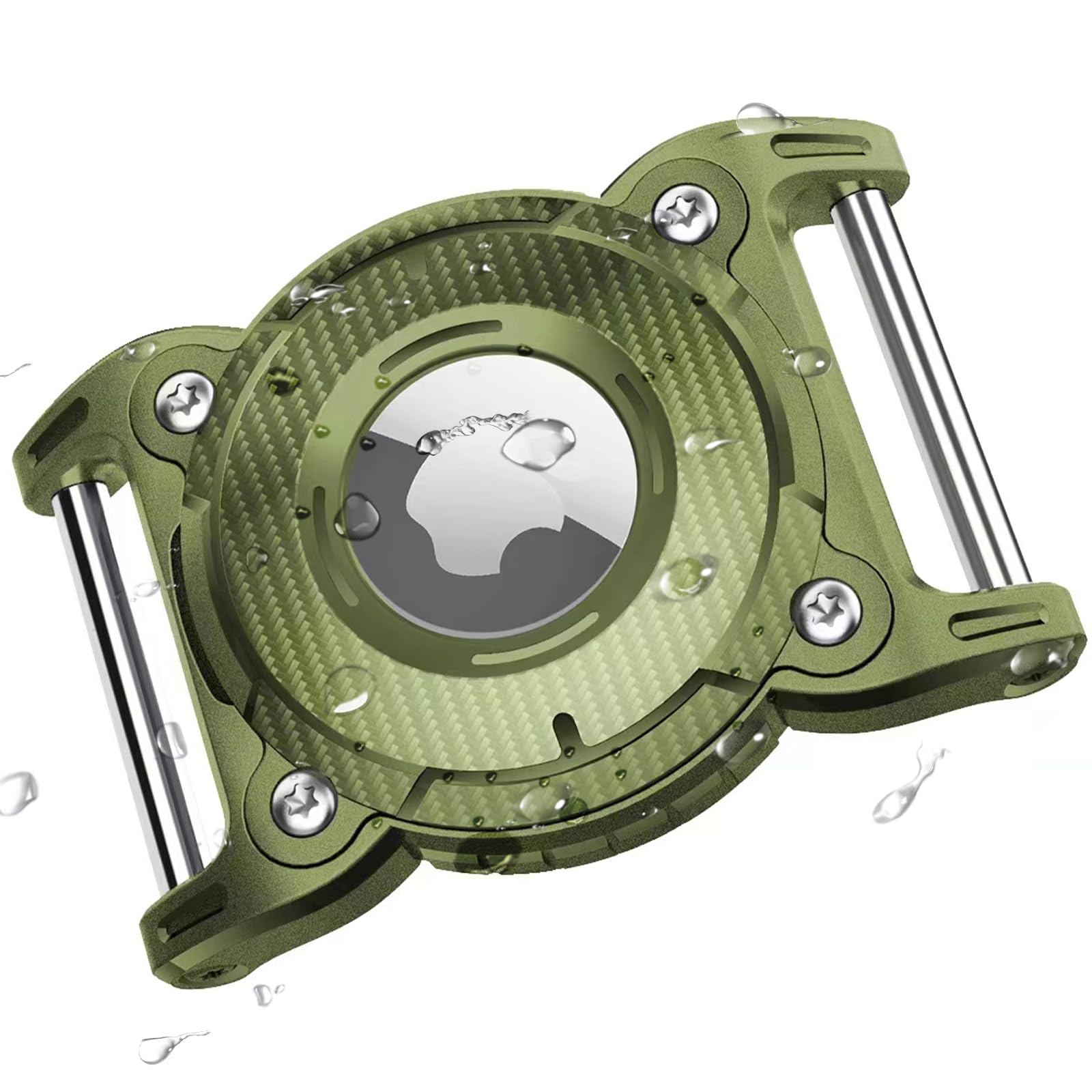 ONEONTA Airtag Dog Collar Holder | Airtag Dog Waterproof - Airtag Holder for Dog Collar with Removable Metal Loop, Sturdy TPU, Lightweight, Compact Size, Fits 1" Width Collar image 1