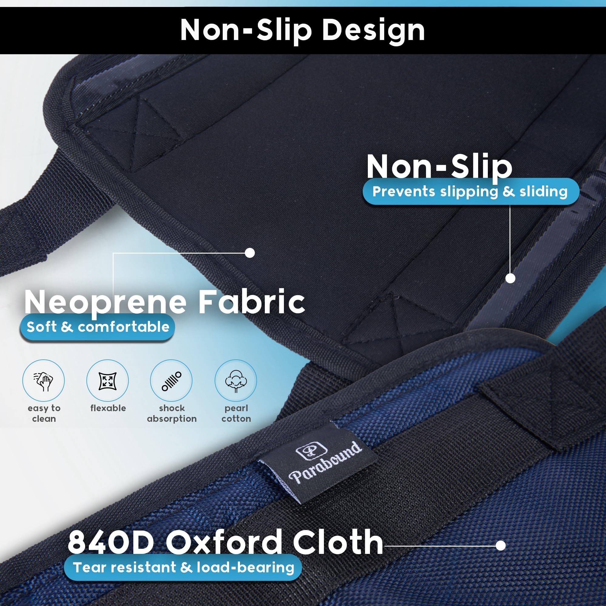 Parabound Transfer Sling For Elderly And Disabled, Lift Assist Gait Belt For Seniors, Patient Lift Sling Mobility Aid, Transfer Belt Lifting Strap For Senior Home Care Device thumbnail 4