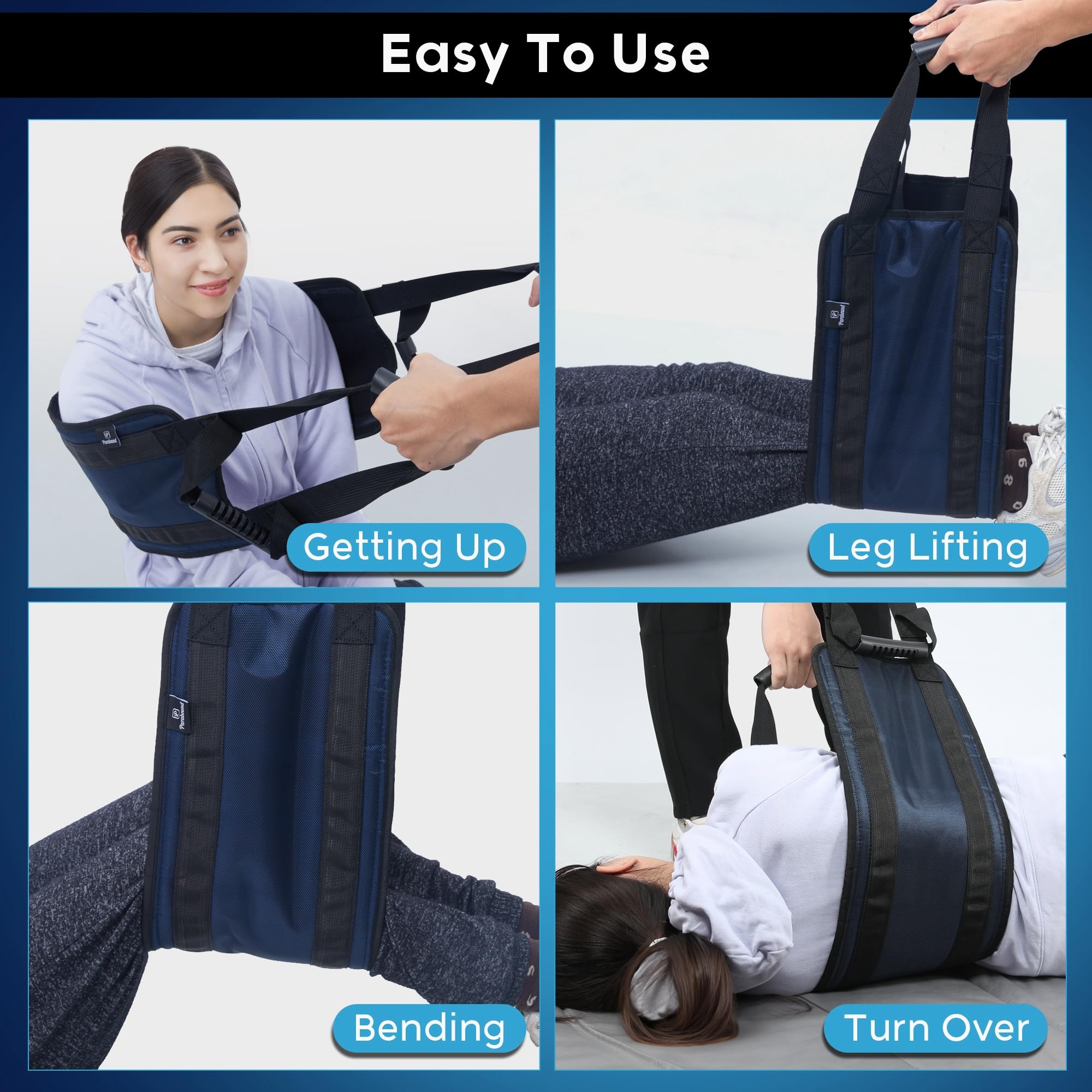Parabound Transfer Sling For Elderly And Disabled, Lift Assist Gait Belt For Seniors, Patient Lift Sling Mobility Aid, Transfer Belt Lifting Strap For Senior Home Care Device thumbnail 5