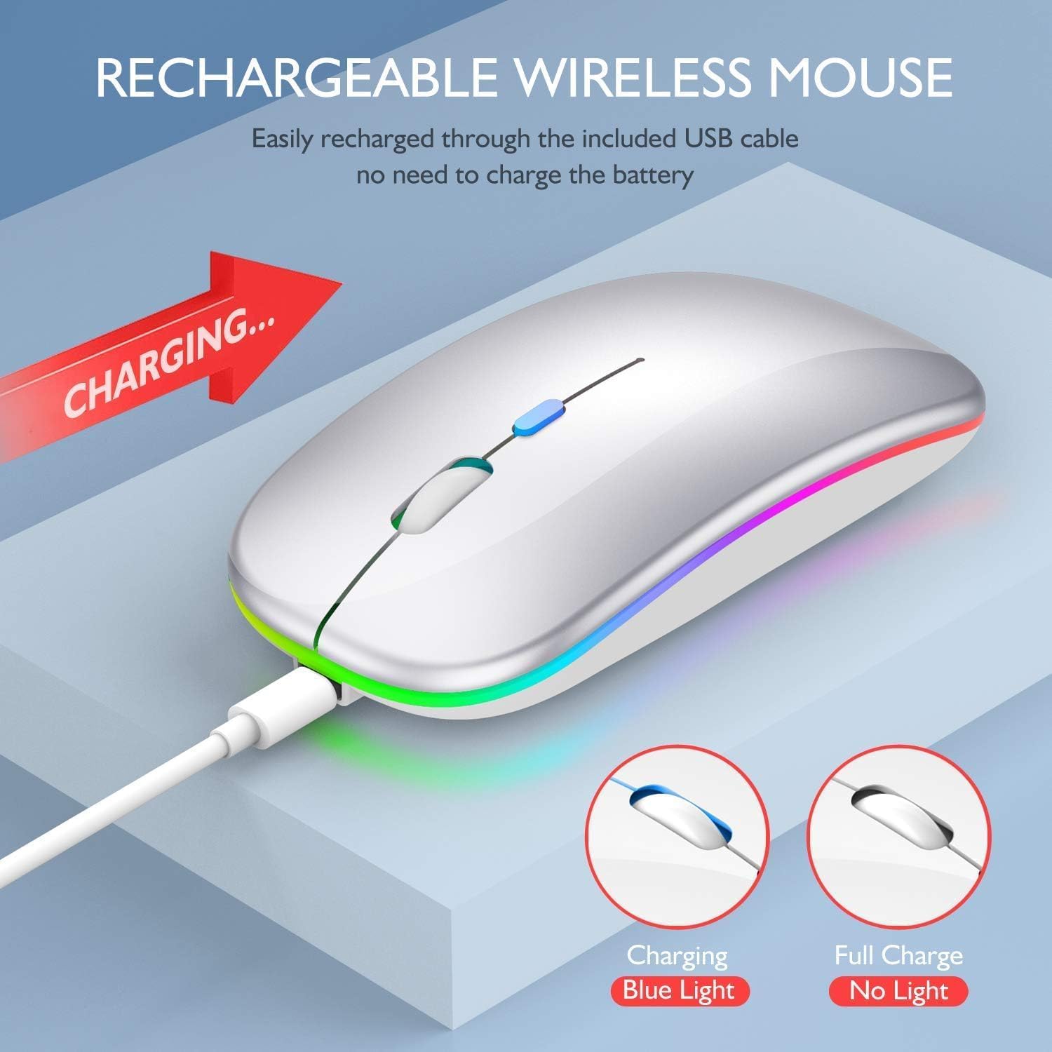 Qullqian Wireless Bluetooth Mouse thumbnail 4