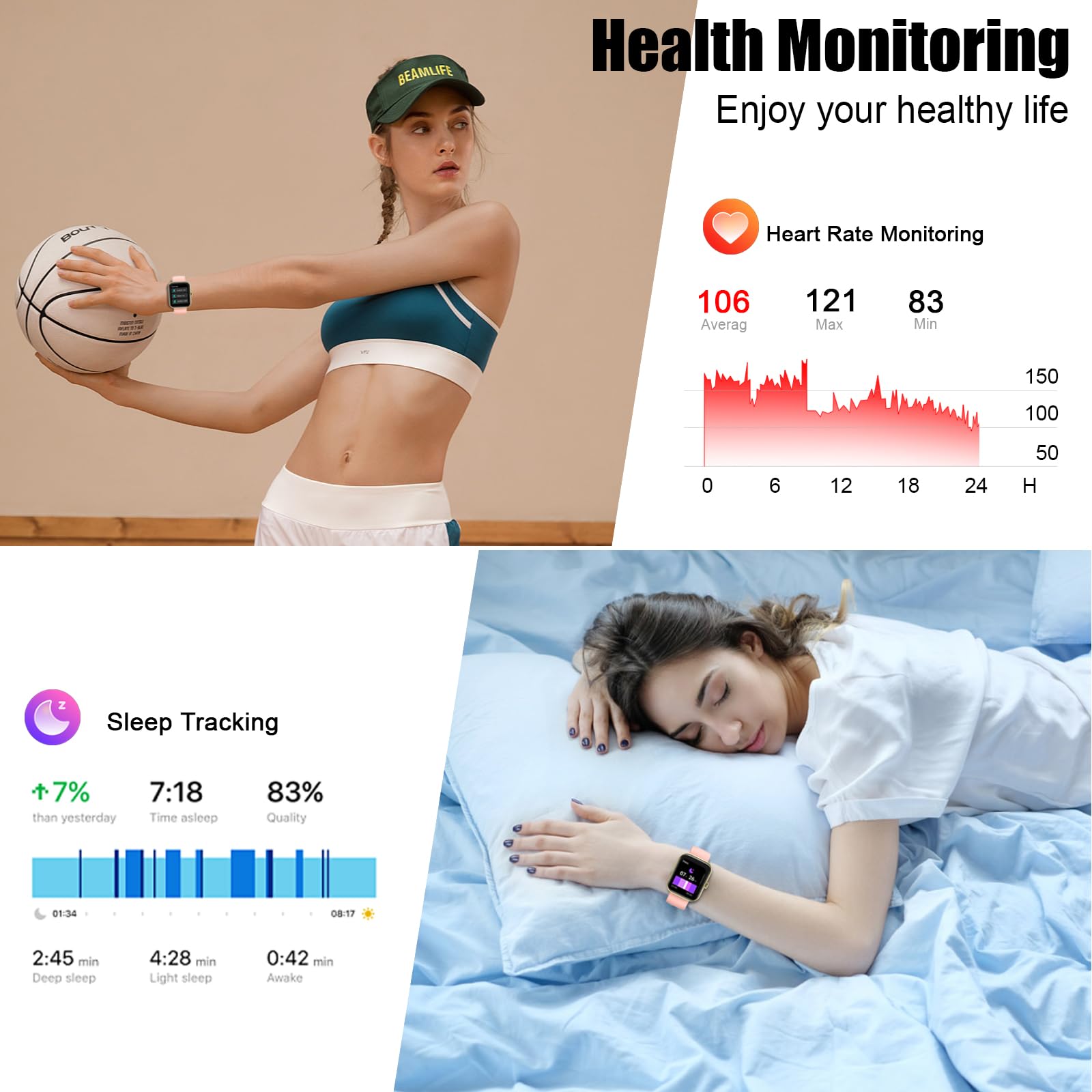 Smart Watch for Men Women thumbnail 4