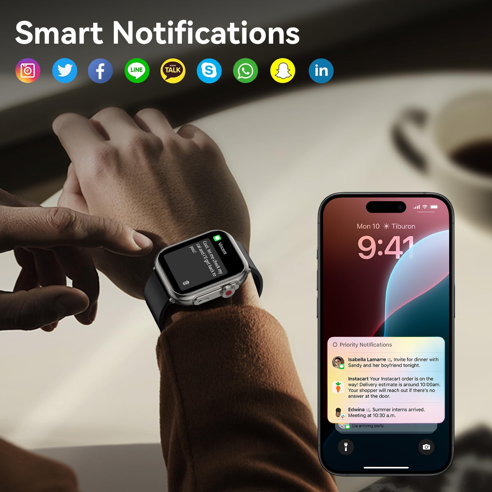 Smart Watch for Men Women thumbnail 3