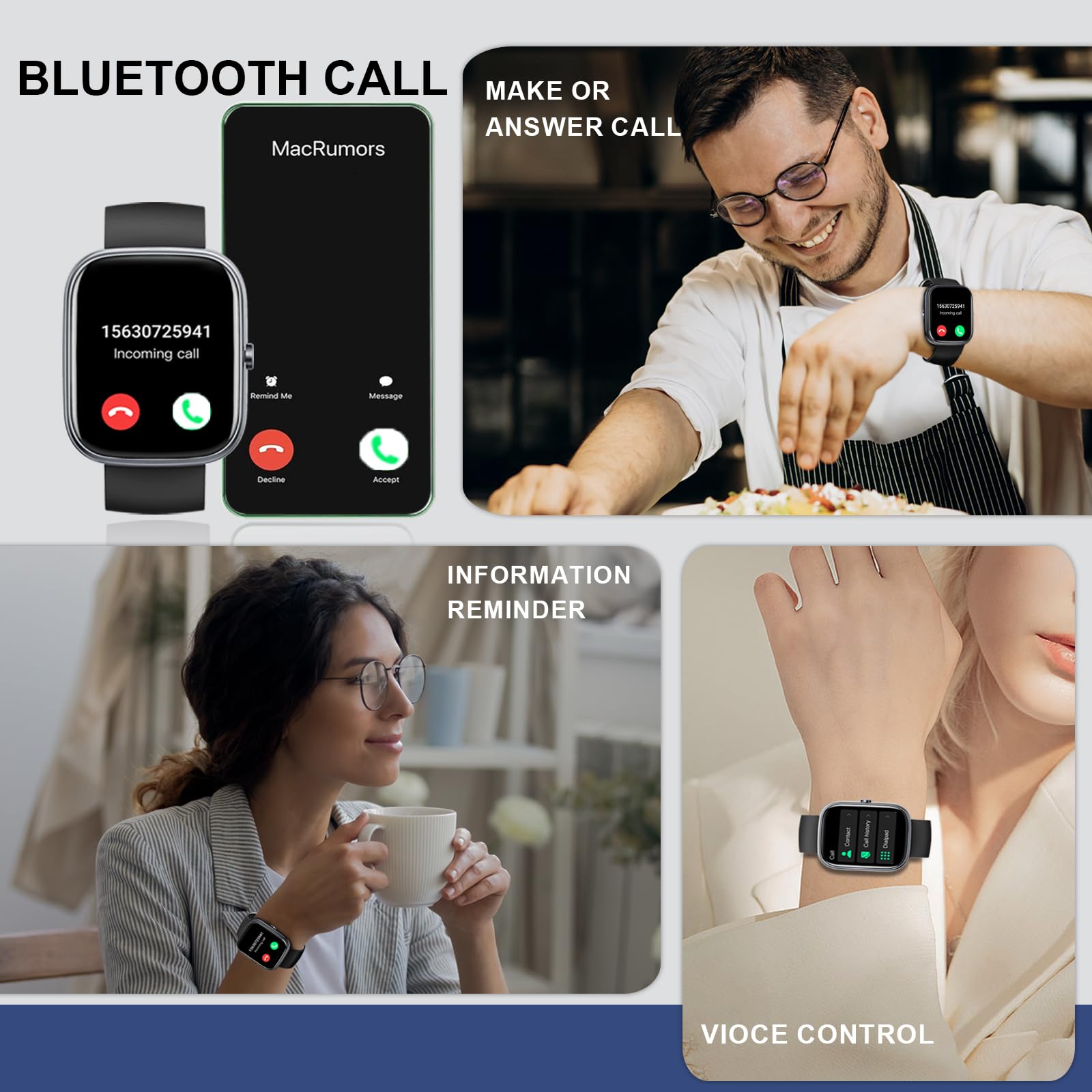 Smart Watch for Men Women thumbnail 4