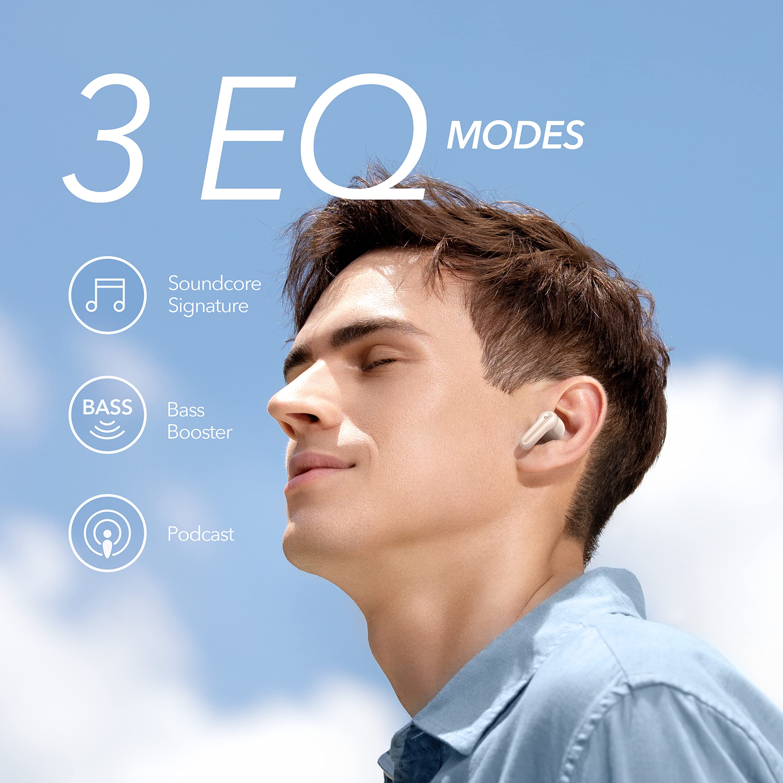 Soundcore by Anker Life P2 Mini True Wireless Earbuds, Bluetooth 5.2, 10mm Drivers for Big Bass, Custom EQ, 32H Playtime, Fast Charging, Comfortable, Tiny Size for Daily Use, Commute, Work thumbnail 3