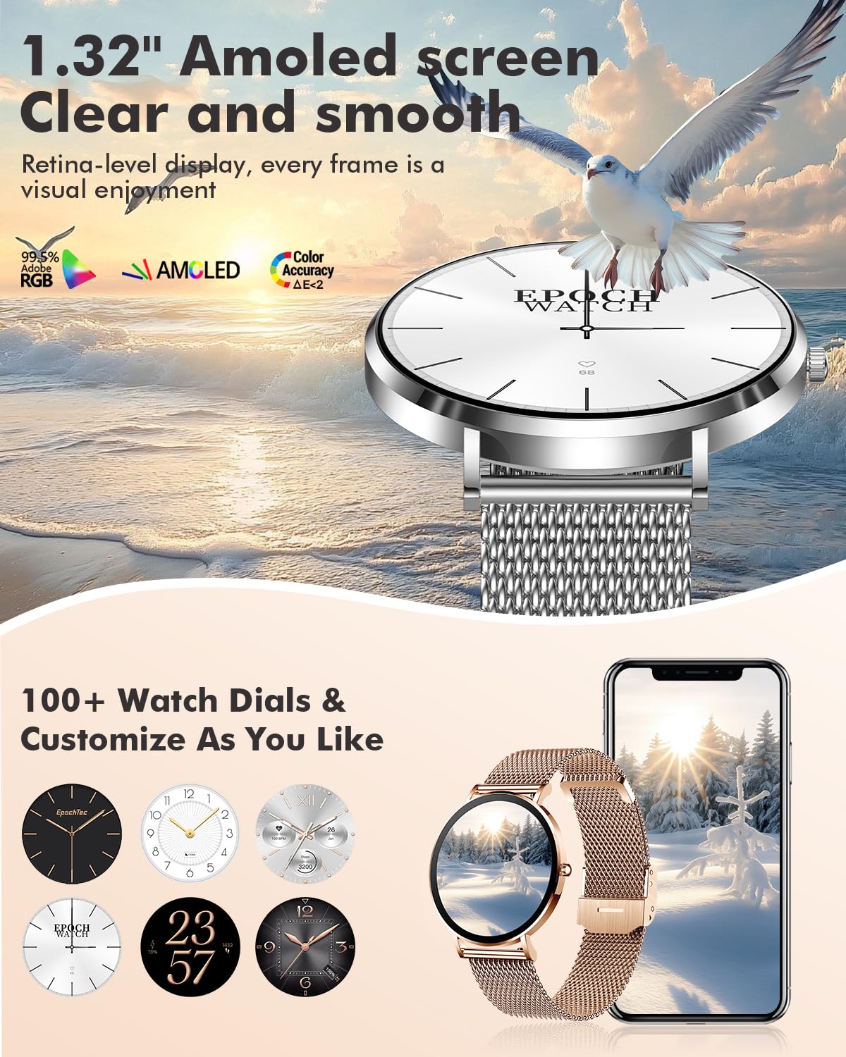 Ultra-thin Stainless Steel Smartwatch thumbnail 4