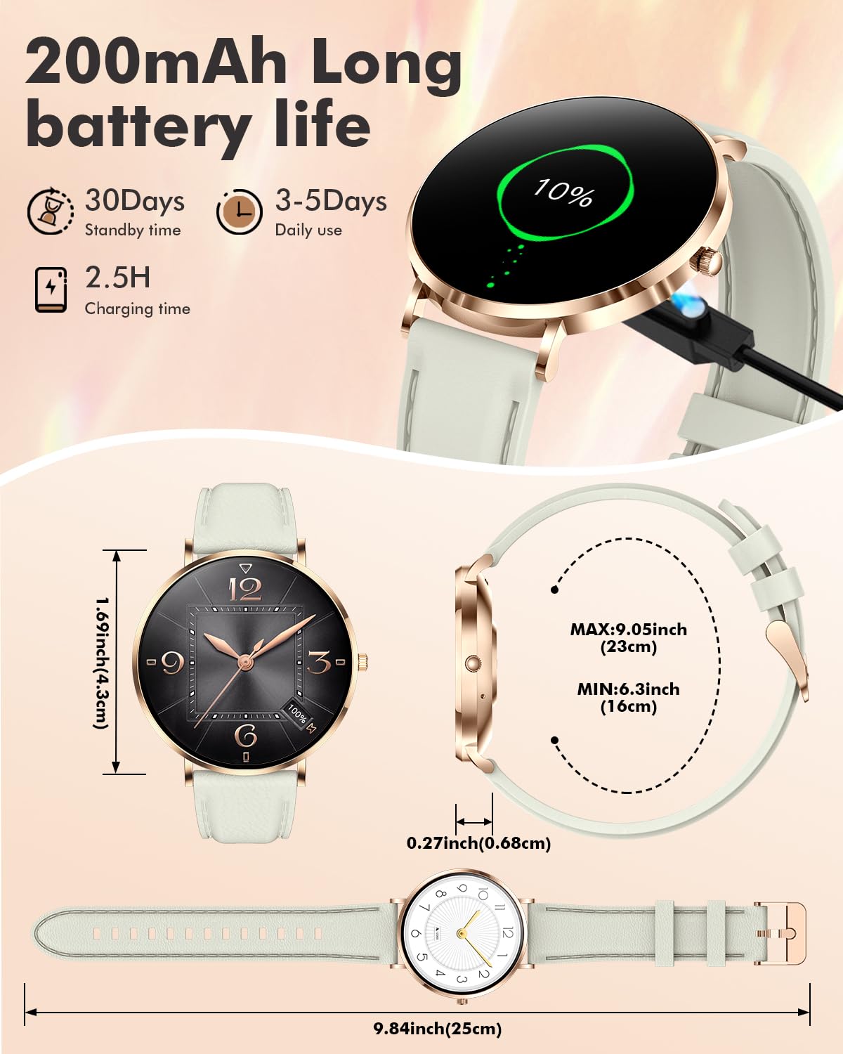 Ultra-thin Stainless Steel Smartwatch thumbnail 5