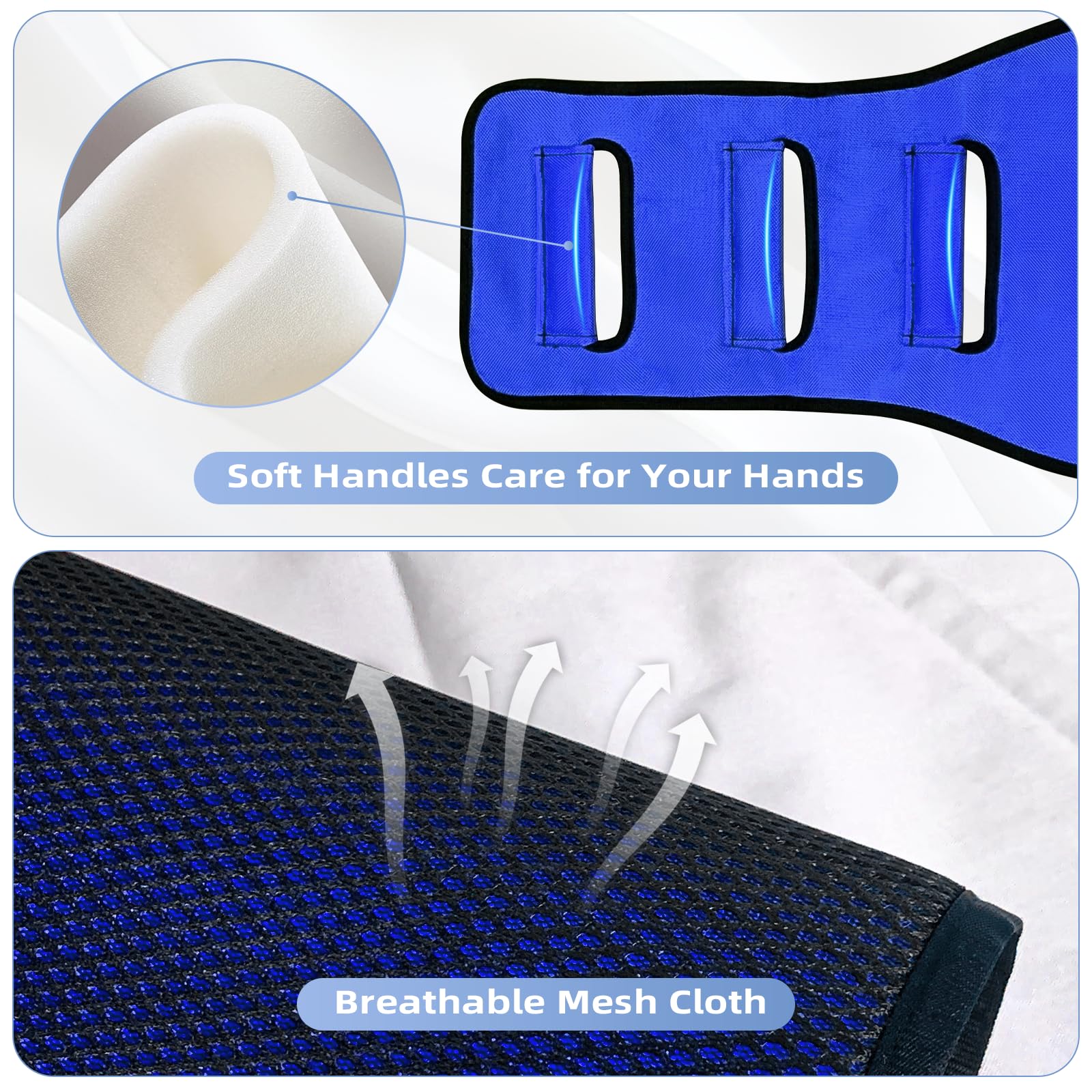 VobeNit Transfer Sling, Lift Assist Gait Belts for Seniors, Transfer Belt for Elderly and Disabled, Bed Assist Mobility Belt for Patient Care thumbnail 3