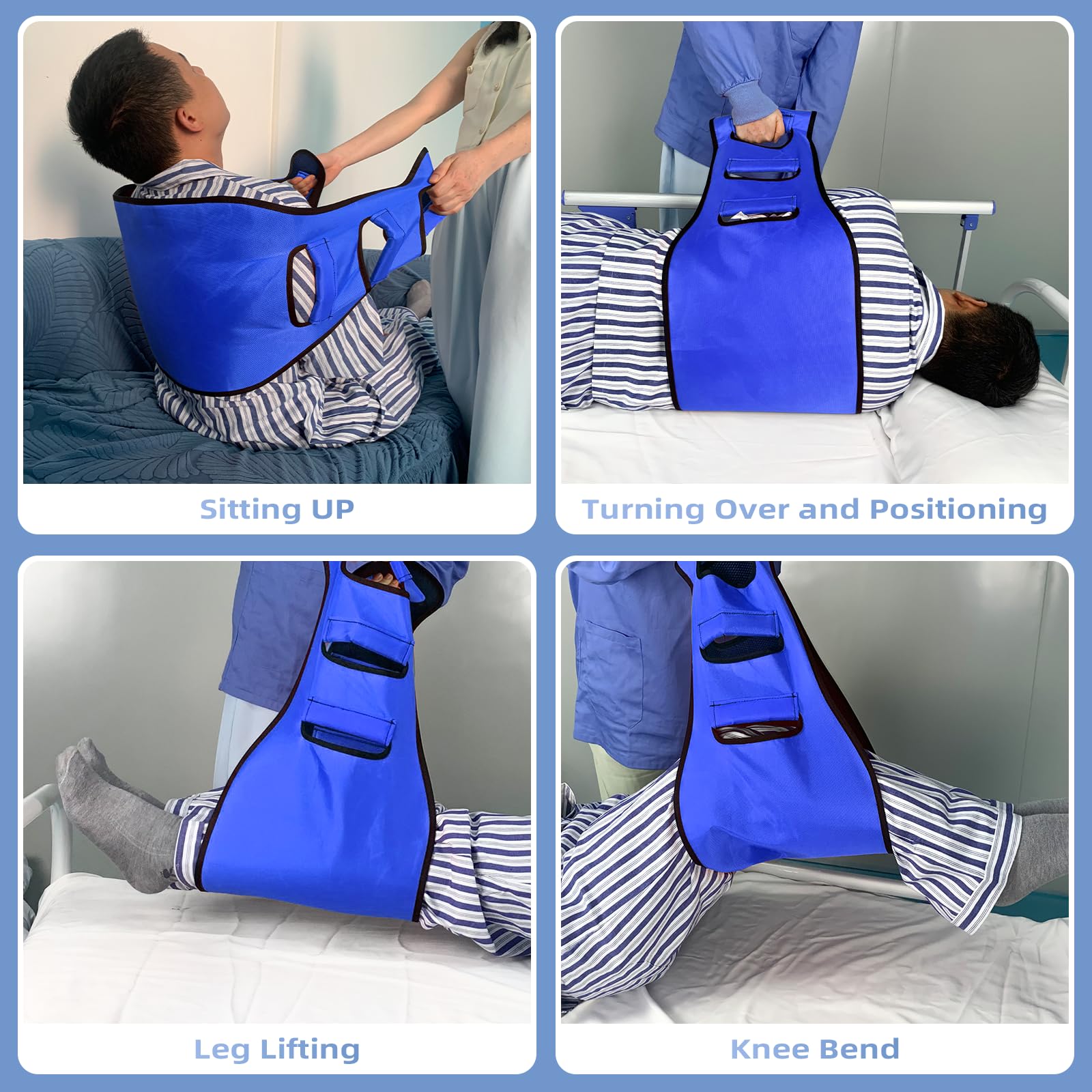 VobeNit Transfer Sling, Lift Assist Gait Belts for Seniors, Transfer Belt for Elderly and Disabled, Bed Assist Mobility Belt for Patient Care thumbnail 5