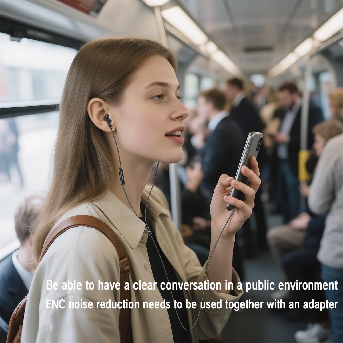 Wired Earphones Immersive Bass Noise Cancellation Call,Four Units in-Ear Headphones Wired Earbuds with Microphone Noise-canceling,subwoofer and Clear DAC decoded Sound Universal USB C 3.5mm Plug thumbnail 3