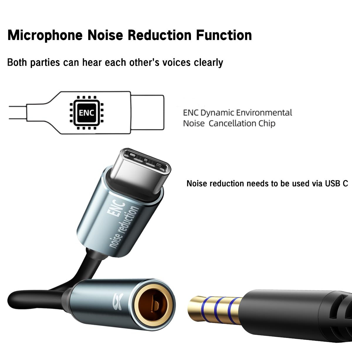 Wired Earphones Immersive Bass Noise Cancellation Call,Four Units in-Ear Headphones Wired Earbuds with Microphone Noise-canceling,subwoofer and Clear DAC decoded Sound Universal USB C 3.5mm Plug thumbnail 4