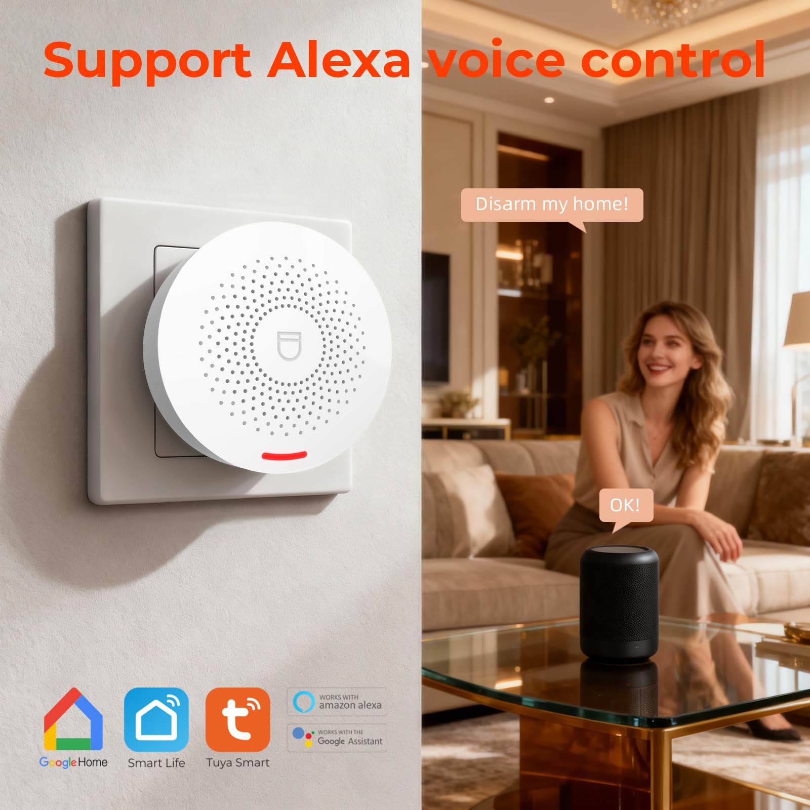 Hapippofa Caregiver Call Button Elderly Alert Call Button Life Alert Systems for Seniors No Monthly Fee for Elderly/Patient/Disabled at Home/Hospital thumbnail 4