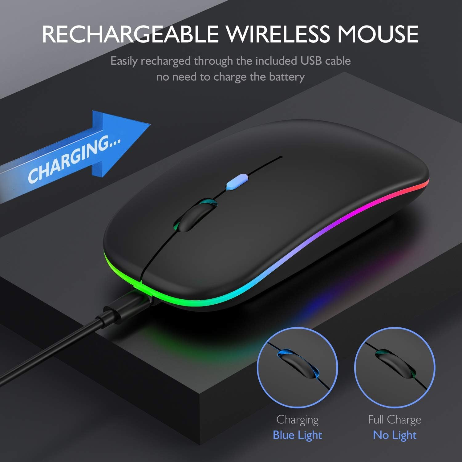 Qullqian Rechargeable Bluetooth Mouse thumbnail 3
