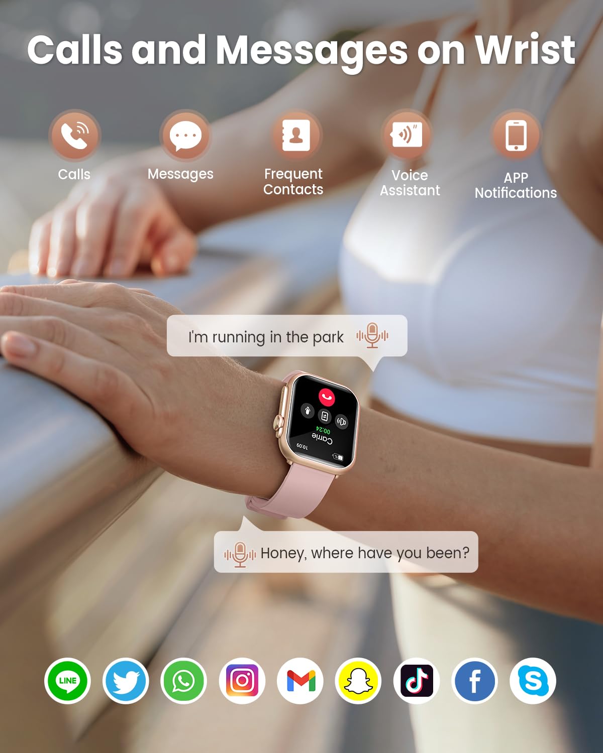 Smart Watch with Calls/Messages/Notifications thumbnail 3