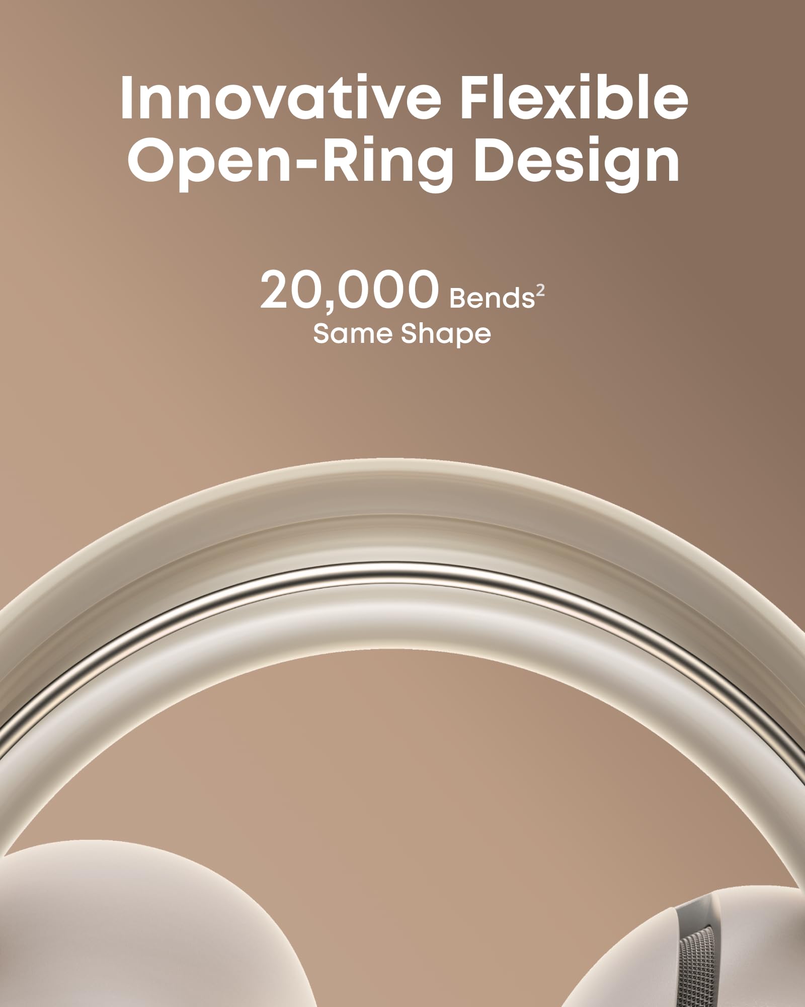 Soundcore AeroClip by Anker, Open-Ear Earbuds, Clip-On Headphones, Adaptive Comfort, Clear Calls with 4 Mics and AI, Stable Fit, 12mm Drivers for Powerful Bass, Hi-Res, Open-Ring Design thumbnail 3