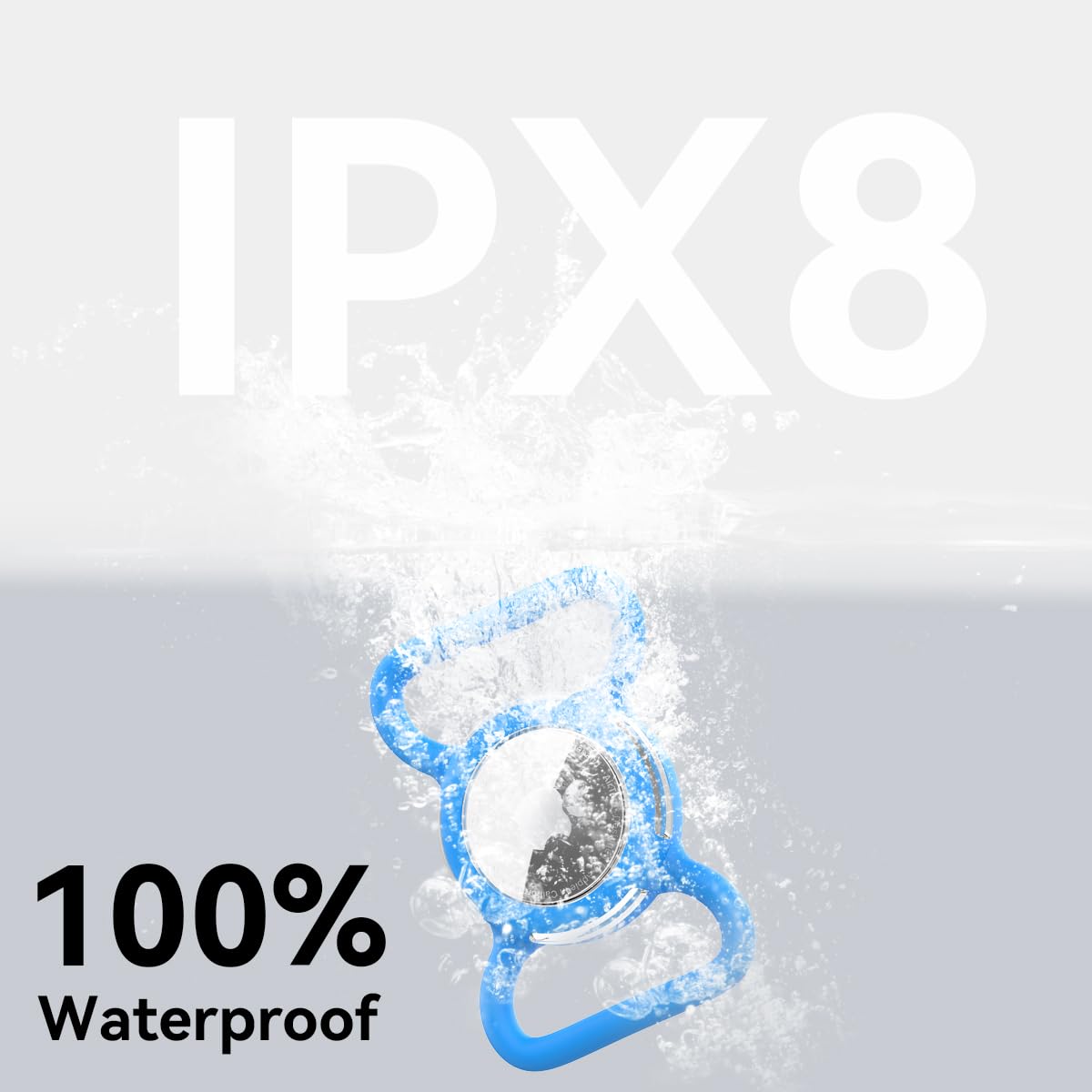 Waterproof Airtag Holder for Dog Collar, Soft Full-Body Protective Airtag Holder for Dog &amp; Cat Collars, Ultra-Durable, Easy Installation, Lightweight Clear Airtag Case (Black, Regular) thumbnail 3