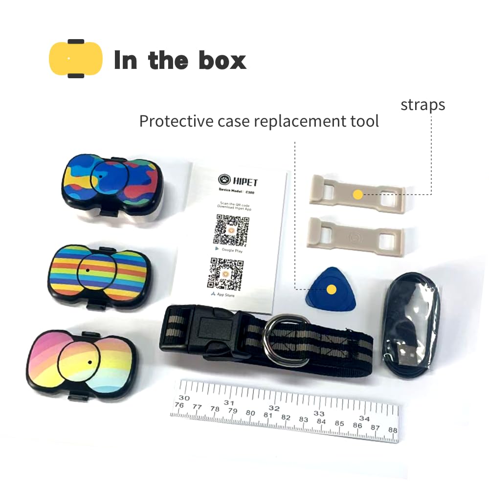 4G GPS Dog Tracker with Built-in SIM – Bite-Resistant Replaceable Shells &amp; Stylish DIY Covers, Real-Time Pet Tracking, AI Health &amp; Activity Monitor, Long Battery Life, Waterproof, Worldwide Coverage thumbnail 3