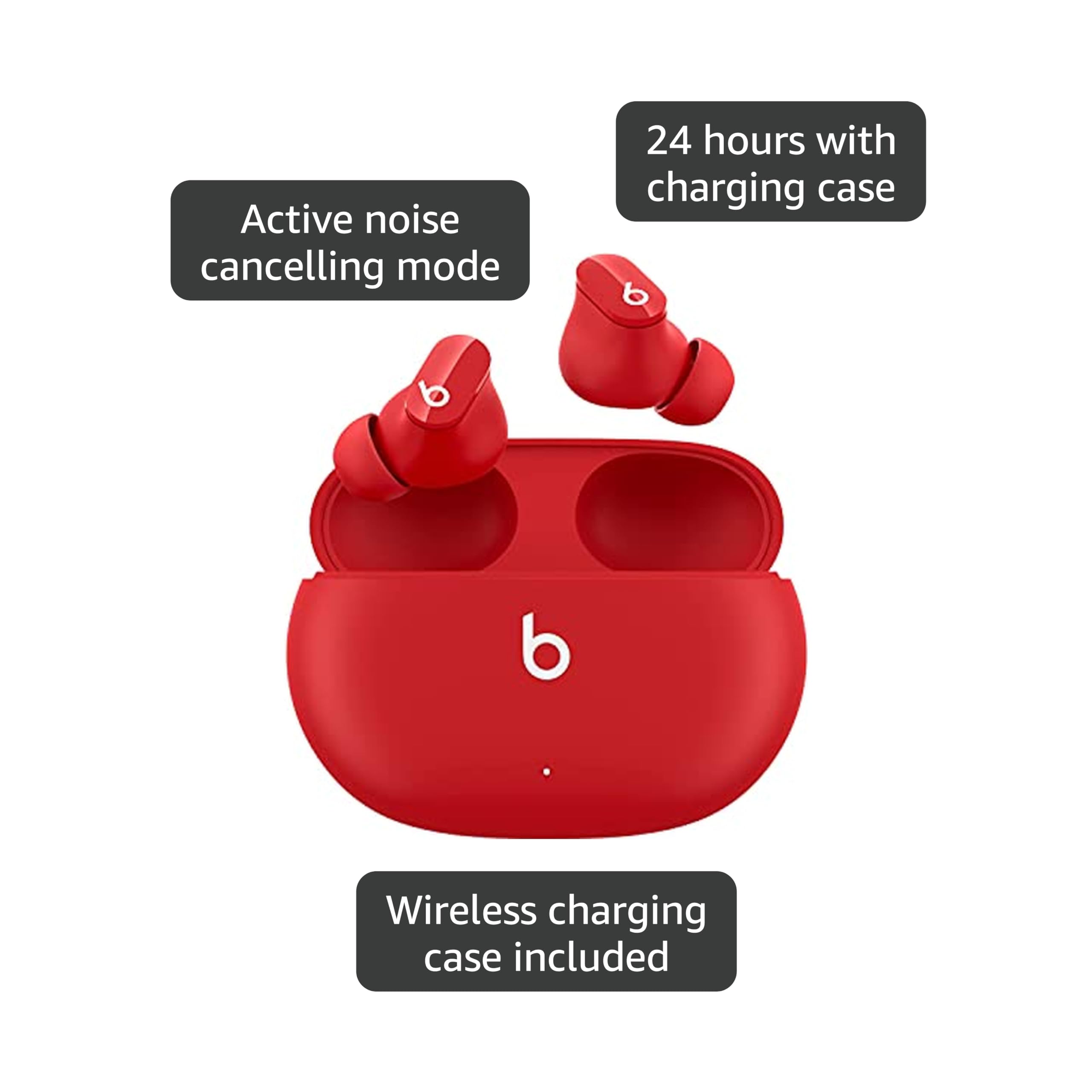 Beats Studio Buds Totally Wireless Noise Cancelling Earphones - Black (Renewed) thumbnail 4