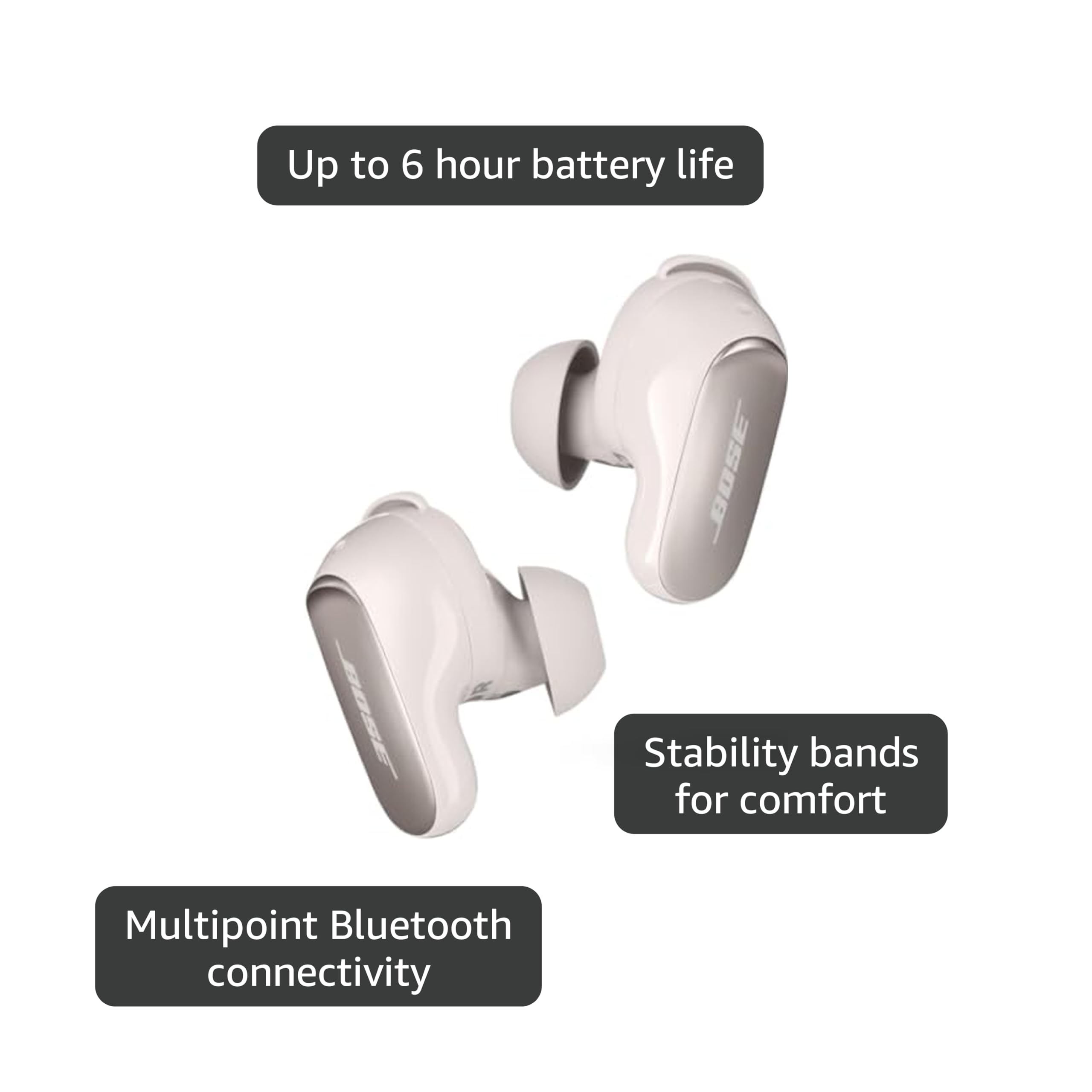 Bose QuietComfort Ultra Wireless Earbuds, Noise Cancelling, Bluetooth Earbuds with Spatial Audio and World-Class Noise Cancellation, Moonstone Blue - Limited Edition Color thumbnail 3