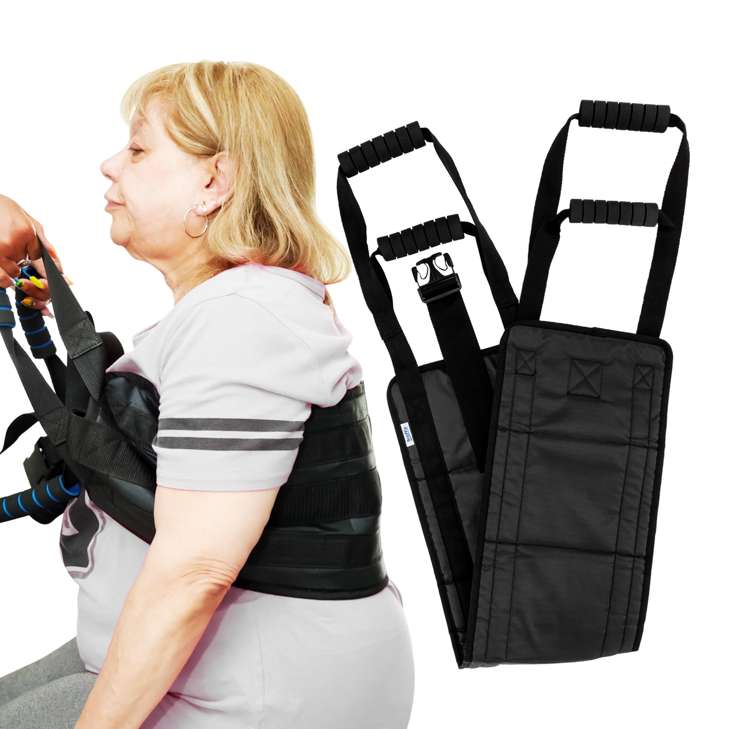 Breffis 35 Inch Transfer Sling For Elderly and Disabled - Lift Assist for Elderly, Gait Belt For Seniors, Patient Lift Mobility Equipment For Elderly, Transfer Belt Lifting Strap for Bedridden Injured image 1